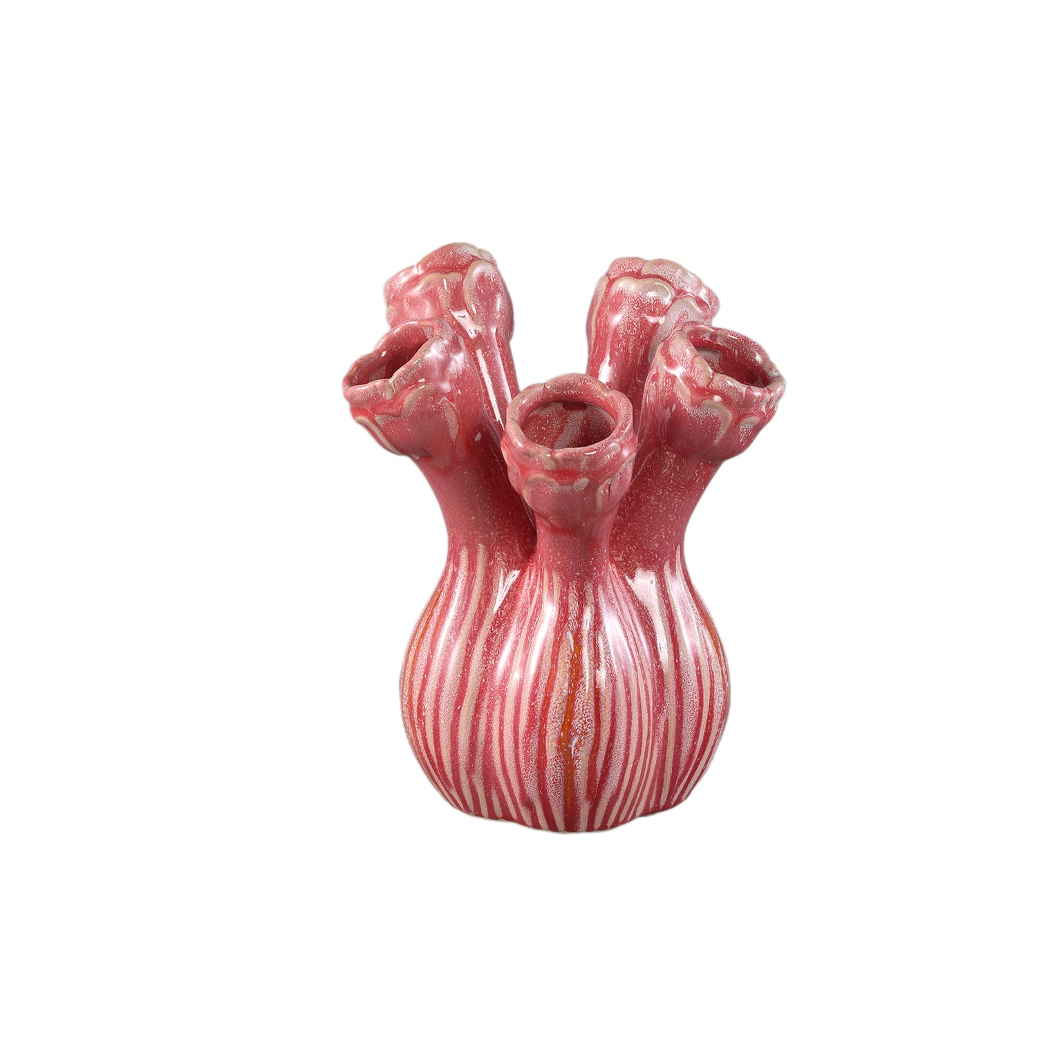 Annmarie Light Pink Ceramic Flower Shape Tubes M