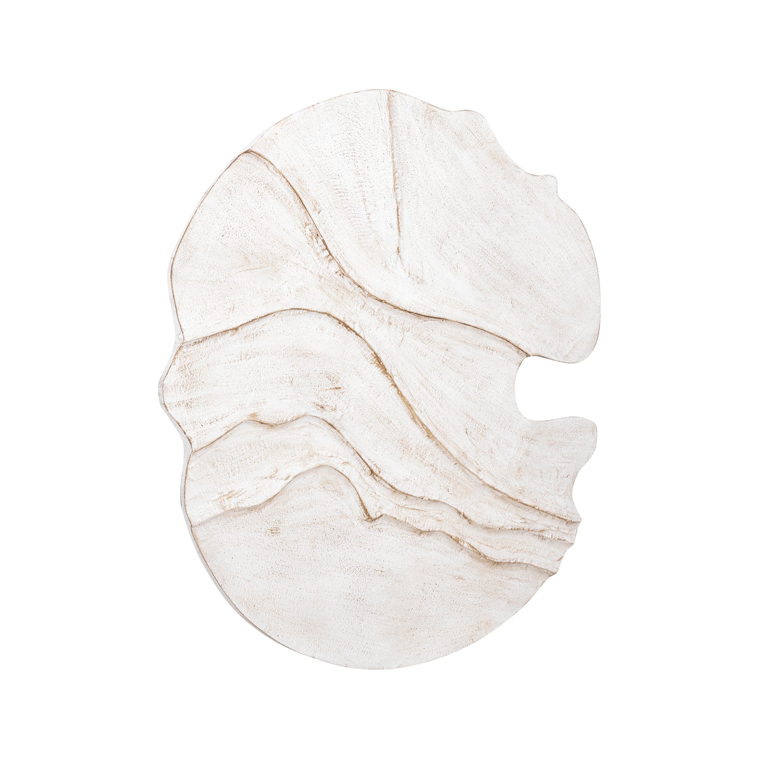 Samraj White MDF Wall Panel Wave Structure