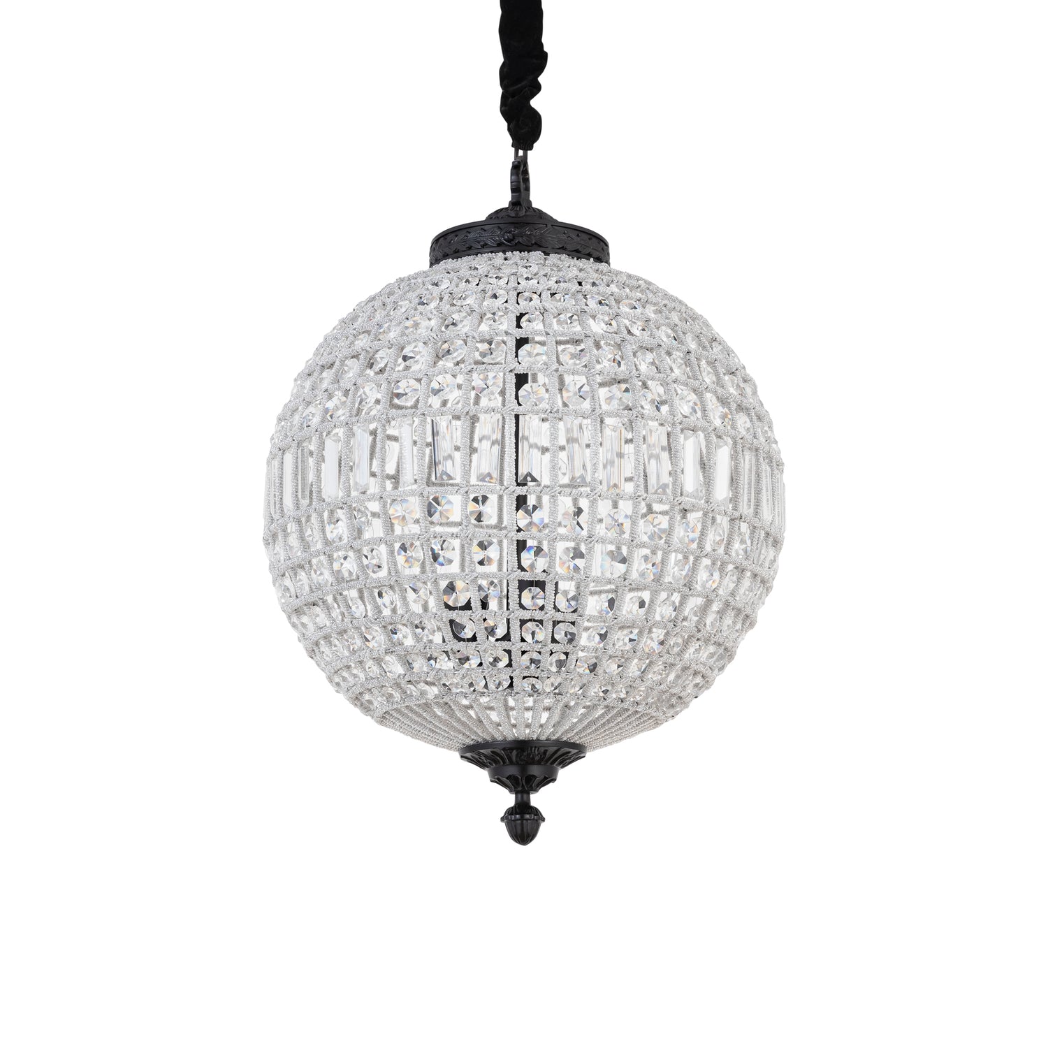 Jaris Crystal Hanging Ball Chandelier Lamp M