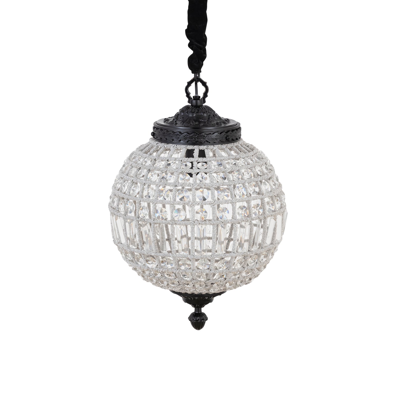 Jaris Crystal Hanging Ball Chandelier Lamp S
