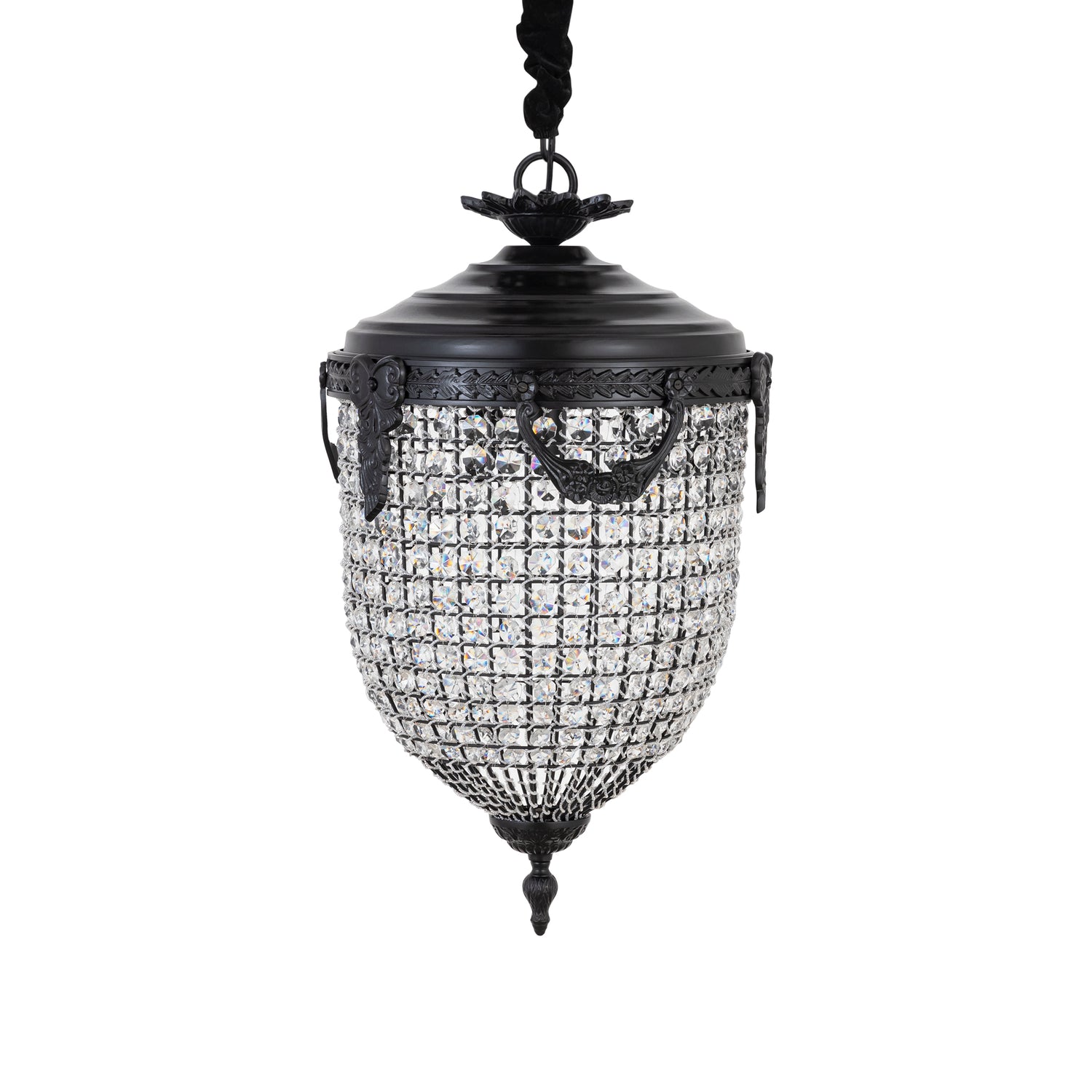 Lidde Crystal Oval Chandelier Lamp Classic S