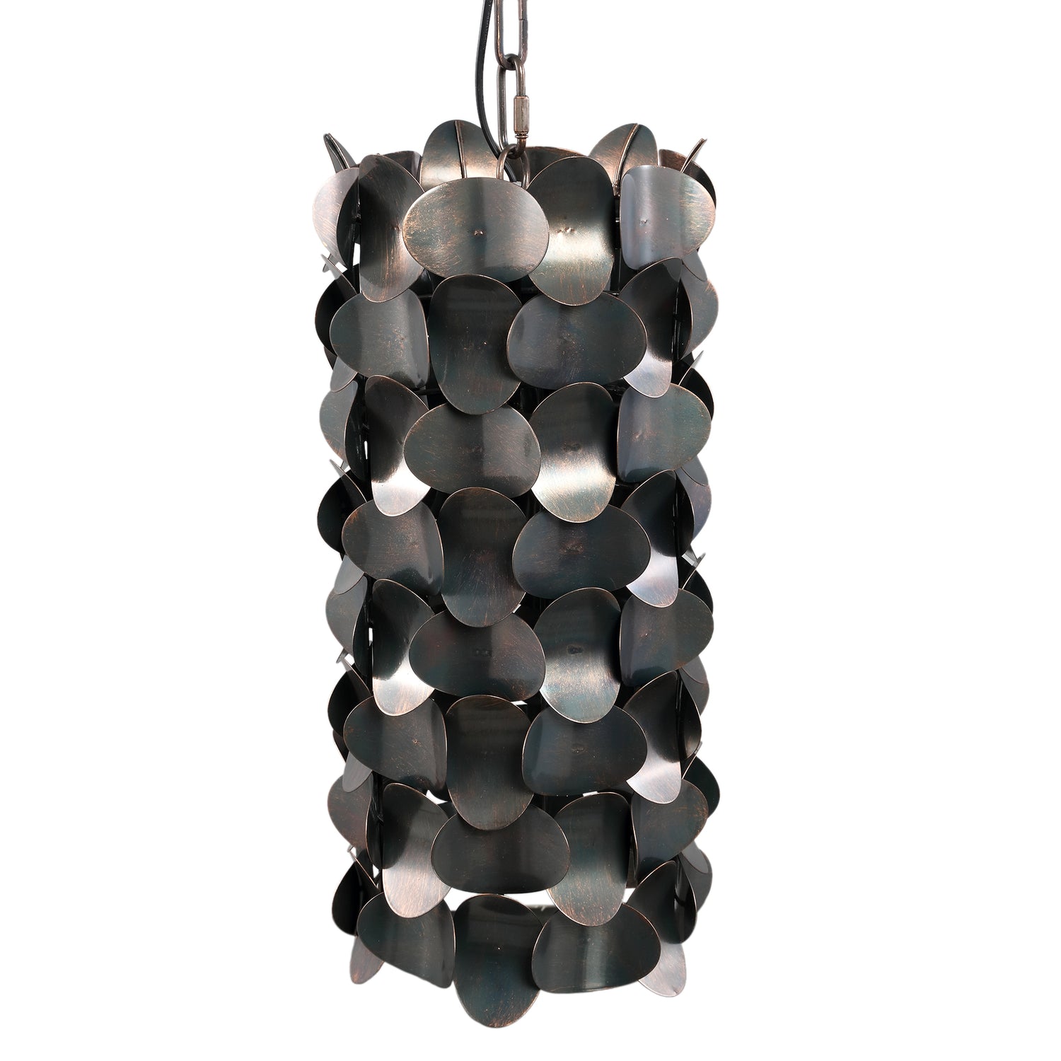 Jaye Black Iron Hanging Lamp Circle Pattern Small