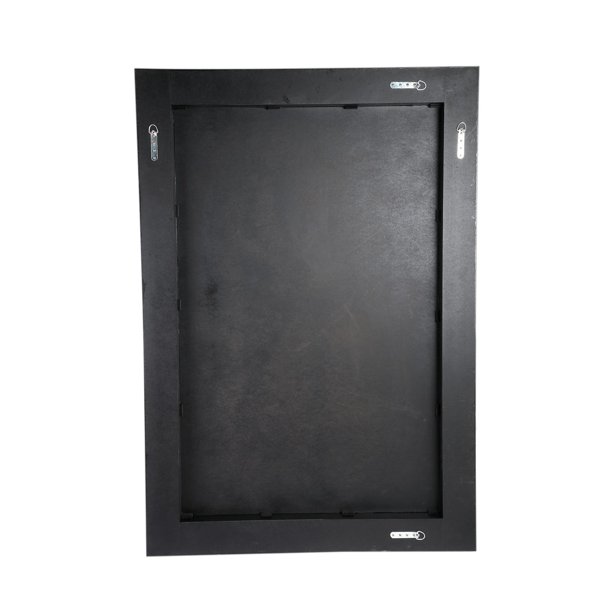 Tiess Brown Wooden Veneer Mirror Straight Frame