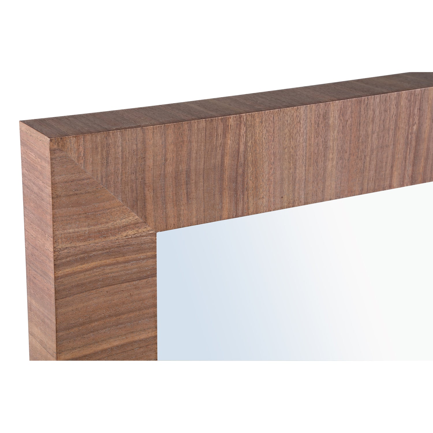 Tiess Natural Wooden Veneer Mirror Straight Frame