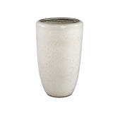 Kyleigh Beige Round Ceramic Pot Smooth High L