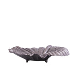 Losh GunMetal Alu Wavy Leaf Bowl Oval