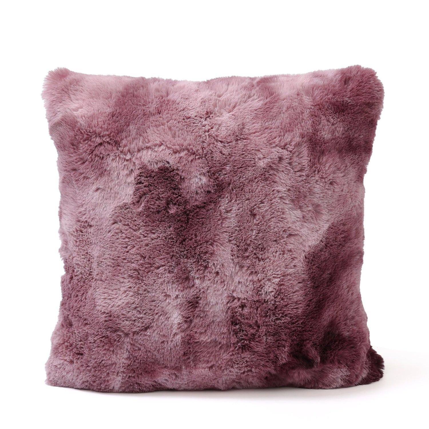 Linde Burgundy Faux Fur Cushion Square S