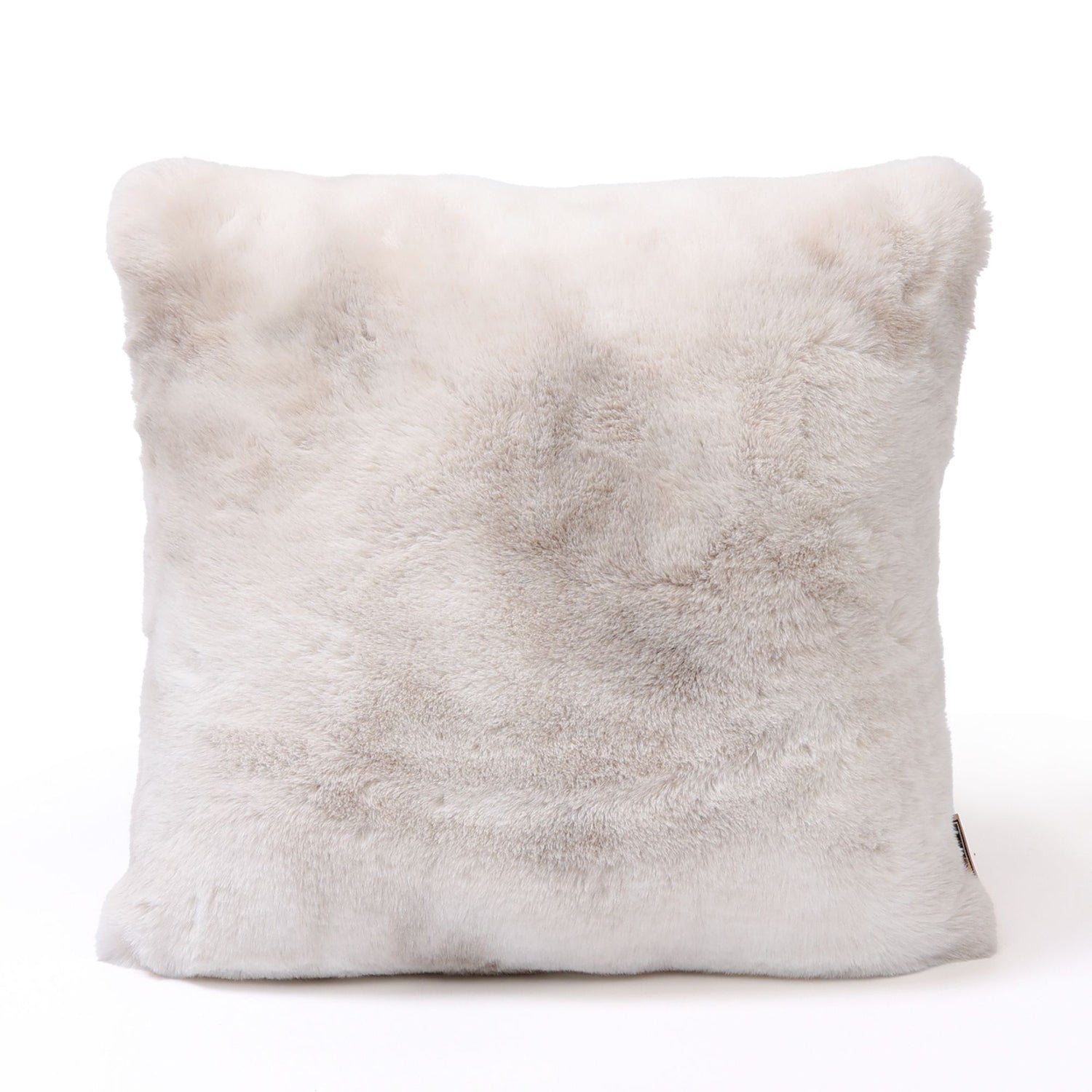 Linde Offwhite Faux Fur Cushion Square S