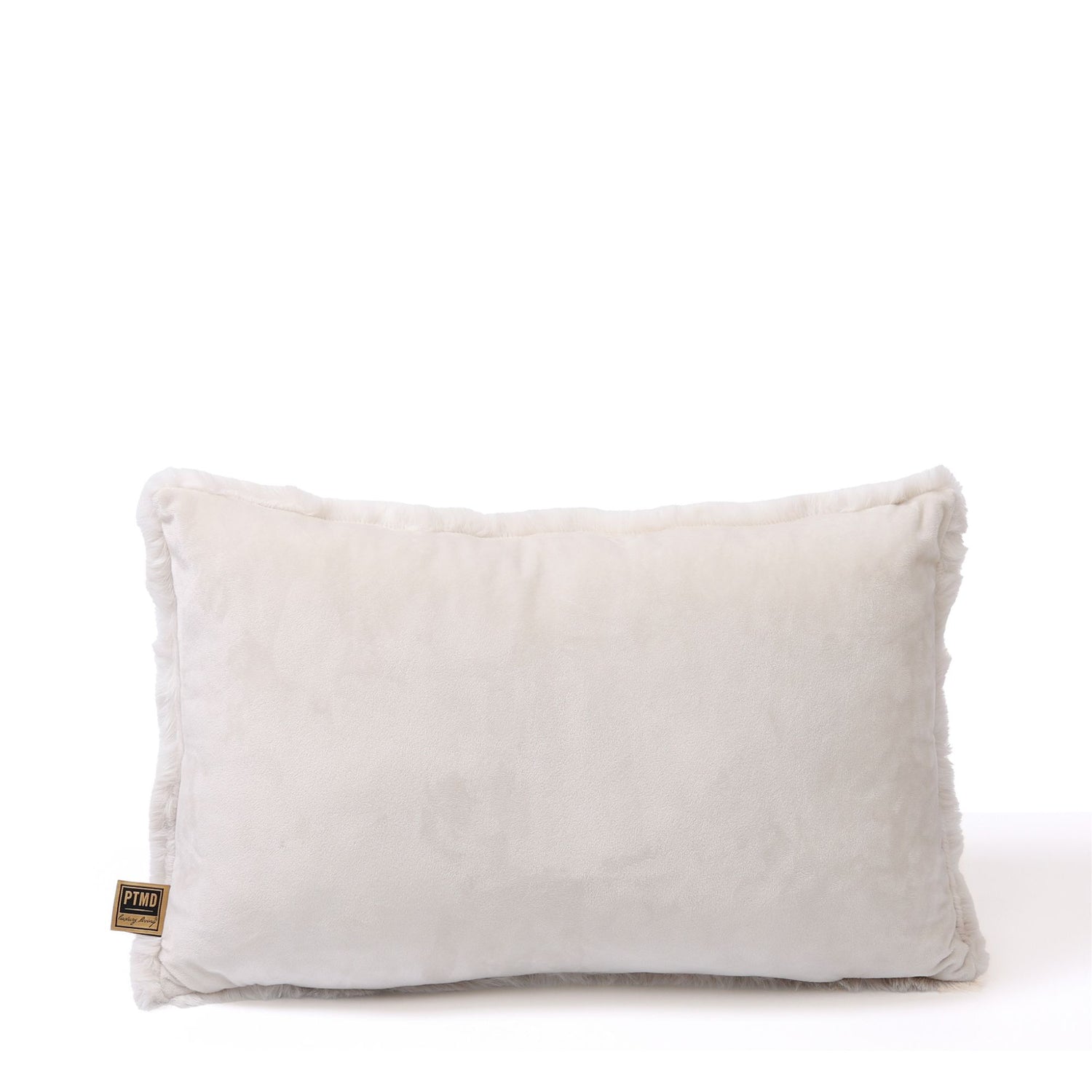 Linde Offwhite Faux Fur Cushion Rectangle