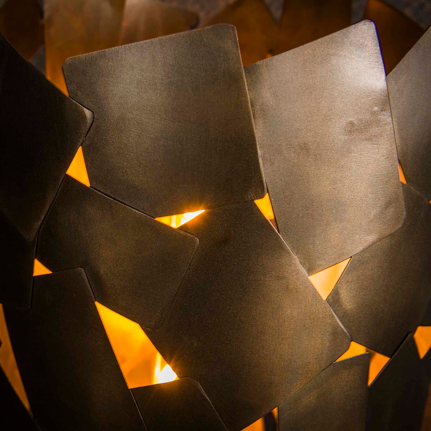 Vloerlamp patch cylinder - 30x30x135 cm - Brons Antiek