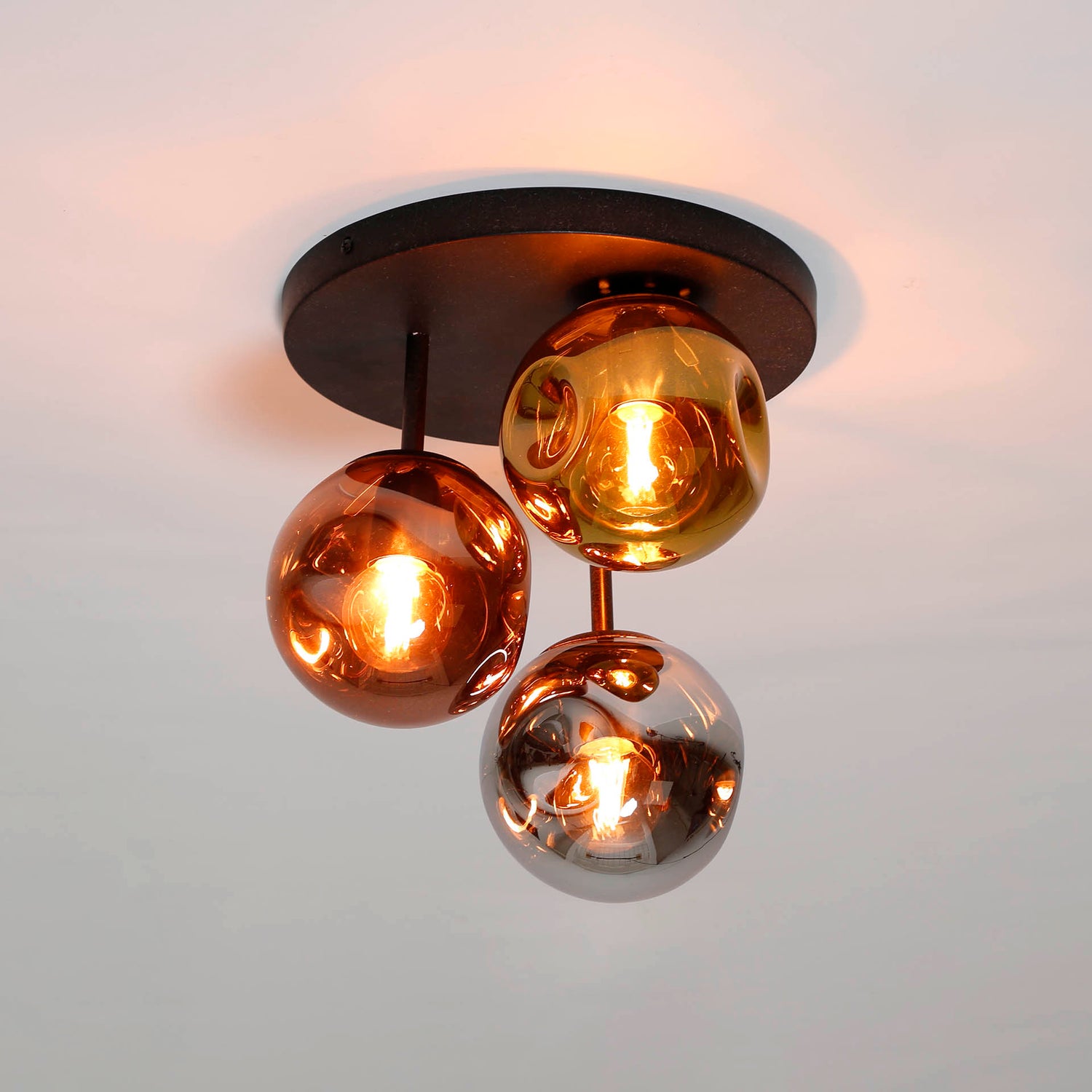 Plafondlamp met 3 lampen stellar - 30x30x33 cm - Artic Zwart