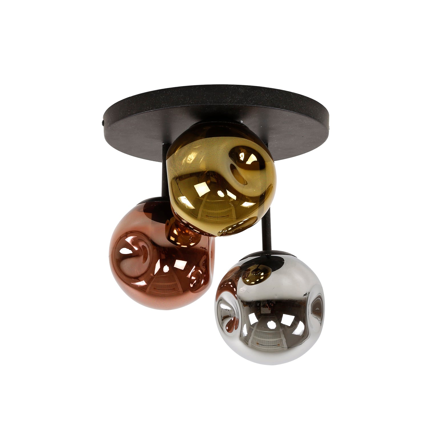 Plafondlamp met 3 lampen stellar - 30x30x33 cm - Artic Zwart