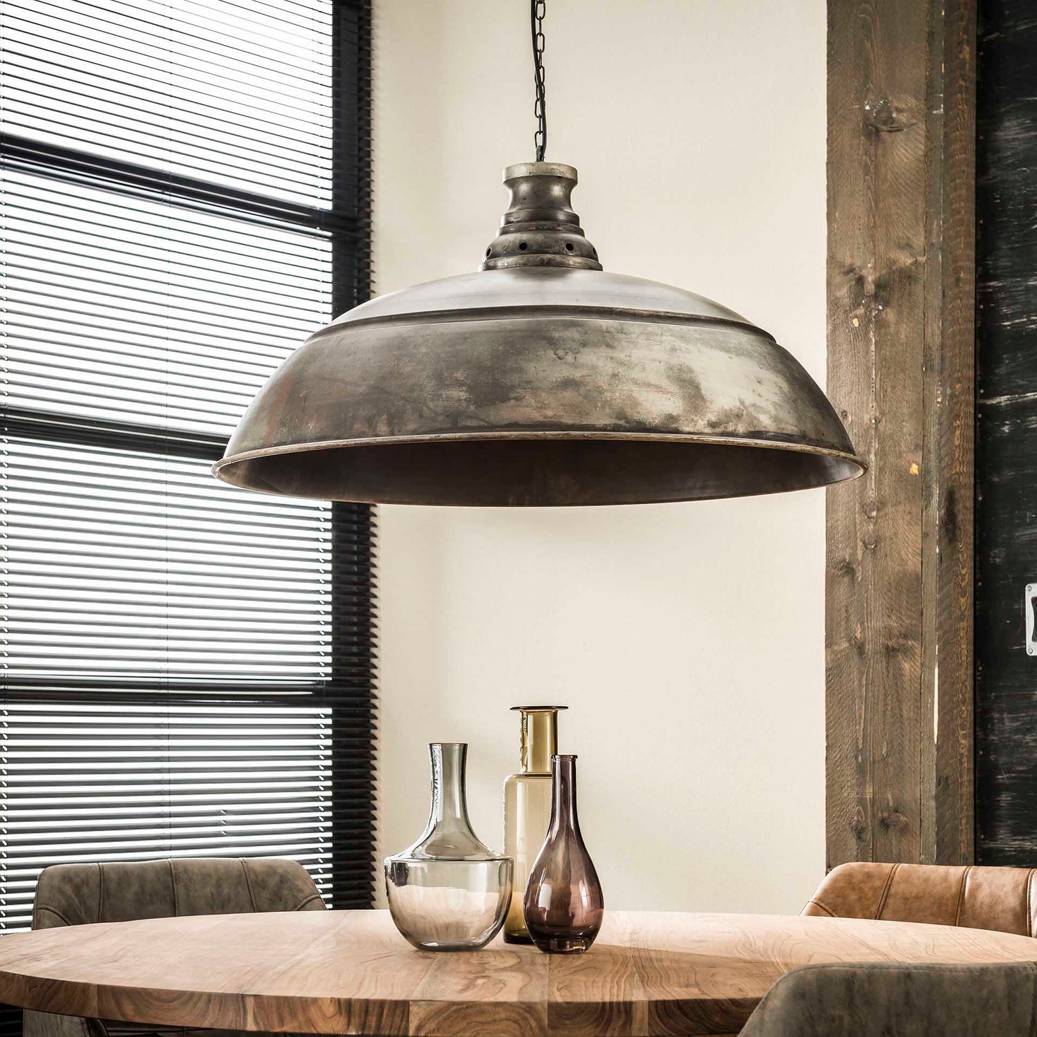Hanglamp Ø80 Industry - 80x80x150 cm - Oud Zilver