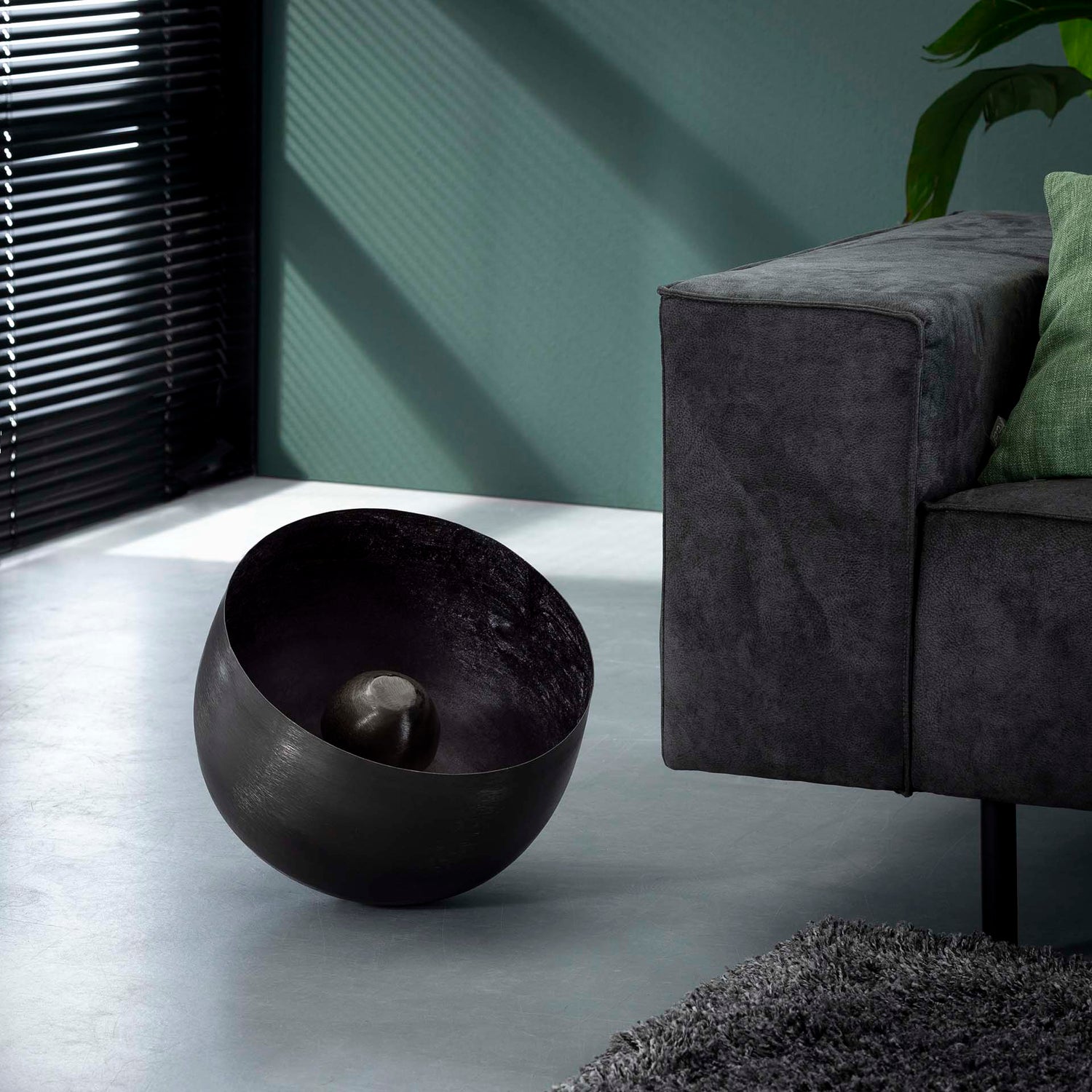 Tafellamp Basket L - 36x36x35 cm - Zwart Nikkel