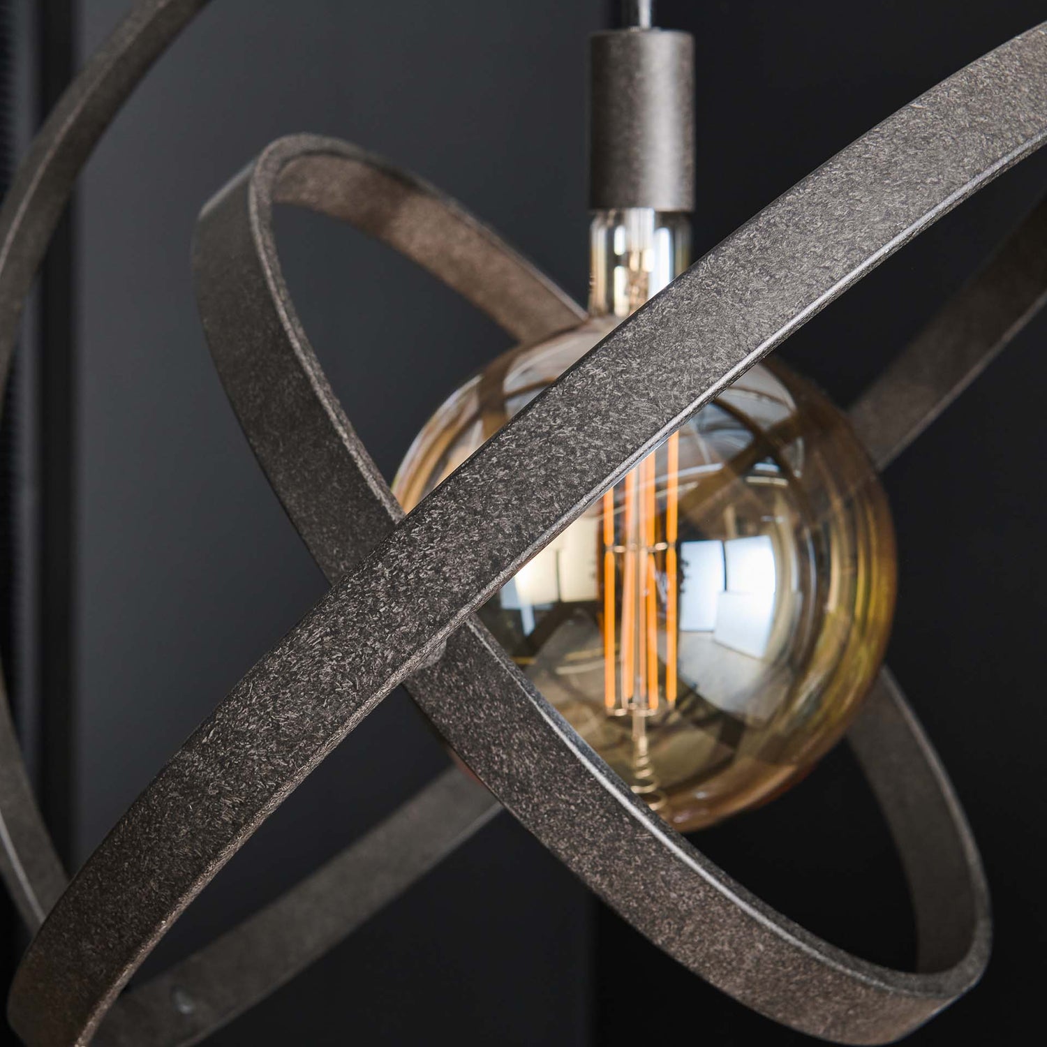 Hanglamp met 1 lamp Galaxy - 55x55x150 cm - Artic Zwart