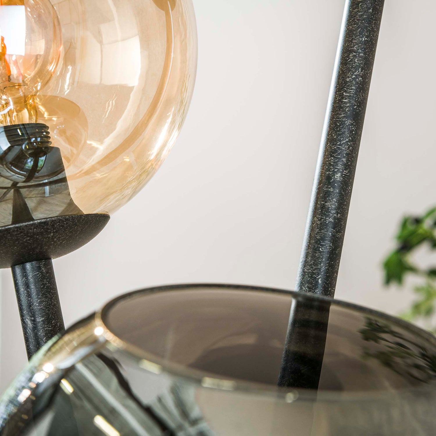 Vloerlamp Multi Globe met 3 lampen - 45x45x174 cm - Artic Zwart