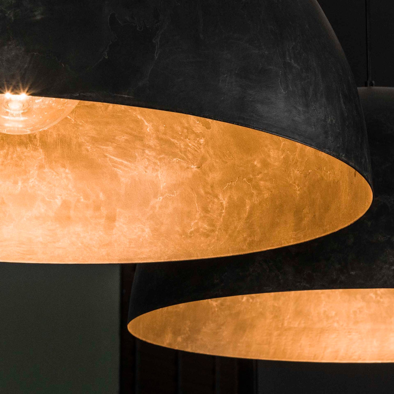 Hanglamp met 2 lampen Ø60 Dome - 142x60x150 cm - Charcoal