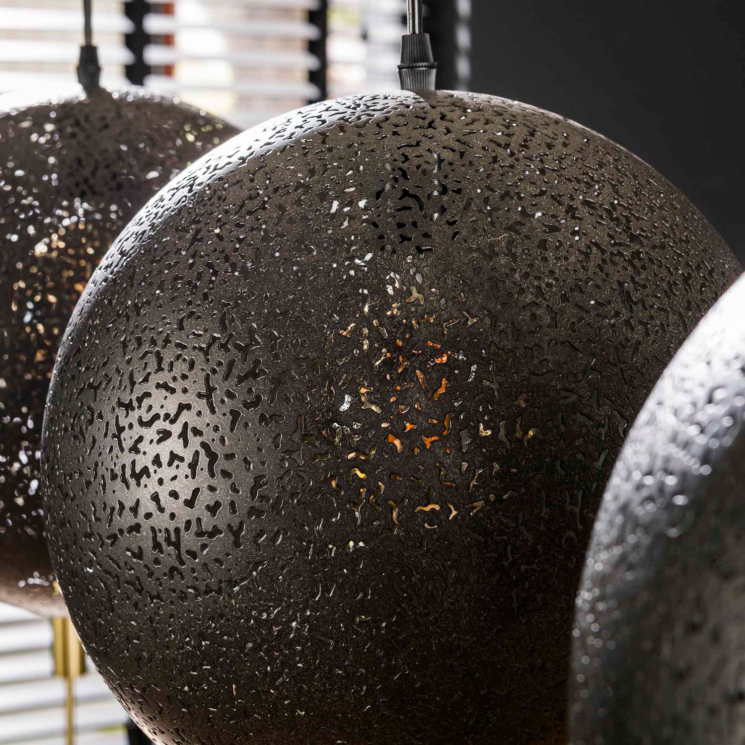 Hanglamp met 3 lampen Ø30 Zip - 115x30x150 cm - Artic Zwart