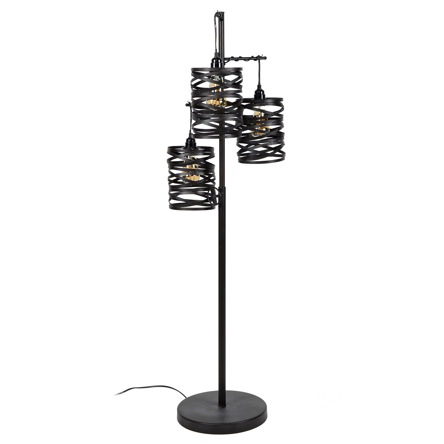 Vloerlamp 3L Spindle - 37x29x150 cm - Slate Grey