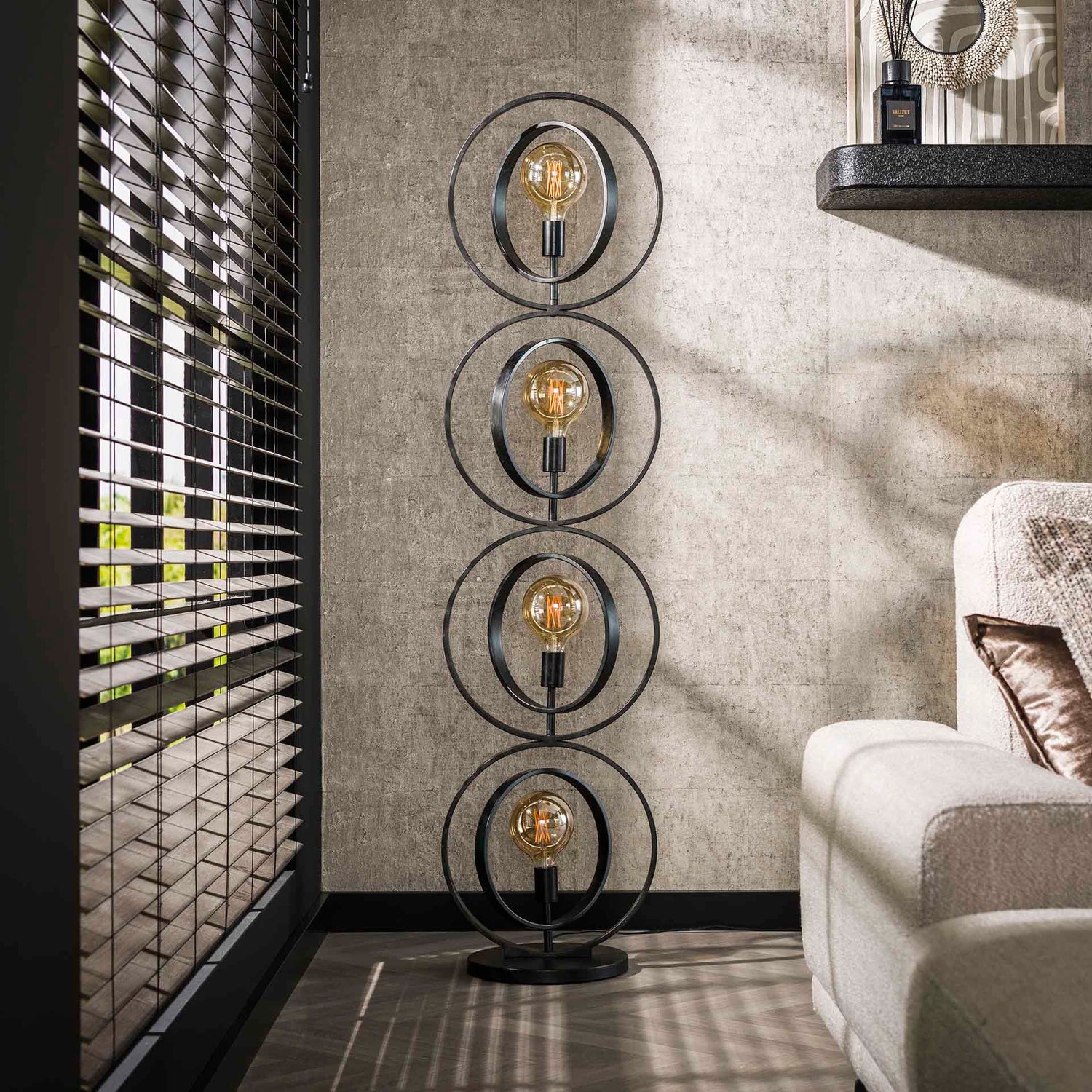 Vloerlamp 4L Turn Around XL - 40x30x163 cm - Charcoal