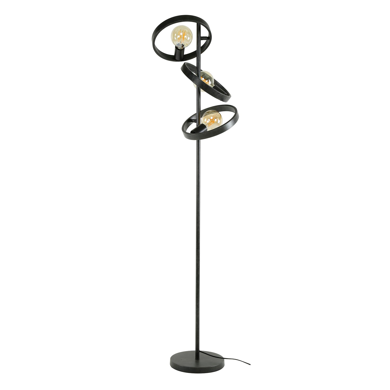 Vloerlamp 3L Hover - 40x40x155 cm - Charcoal