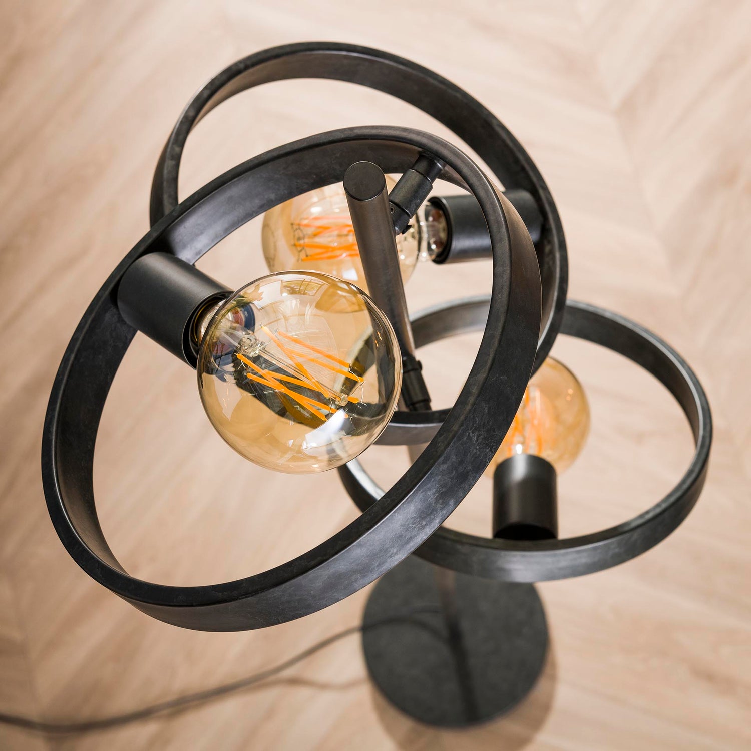 Vloerlamp 3L Hover - 40x40x155 cm - Charcoal