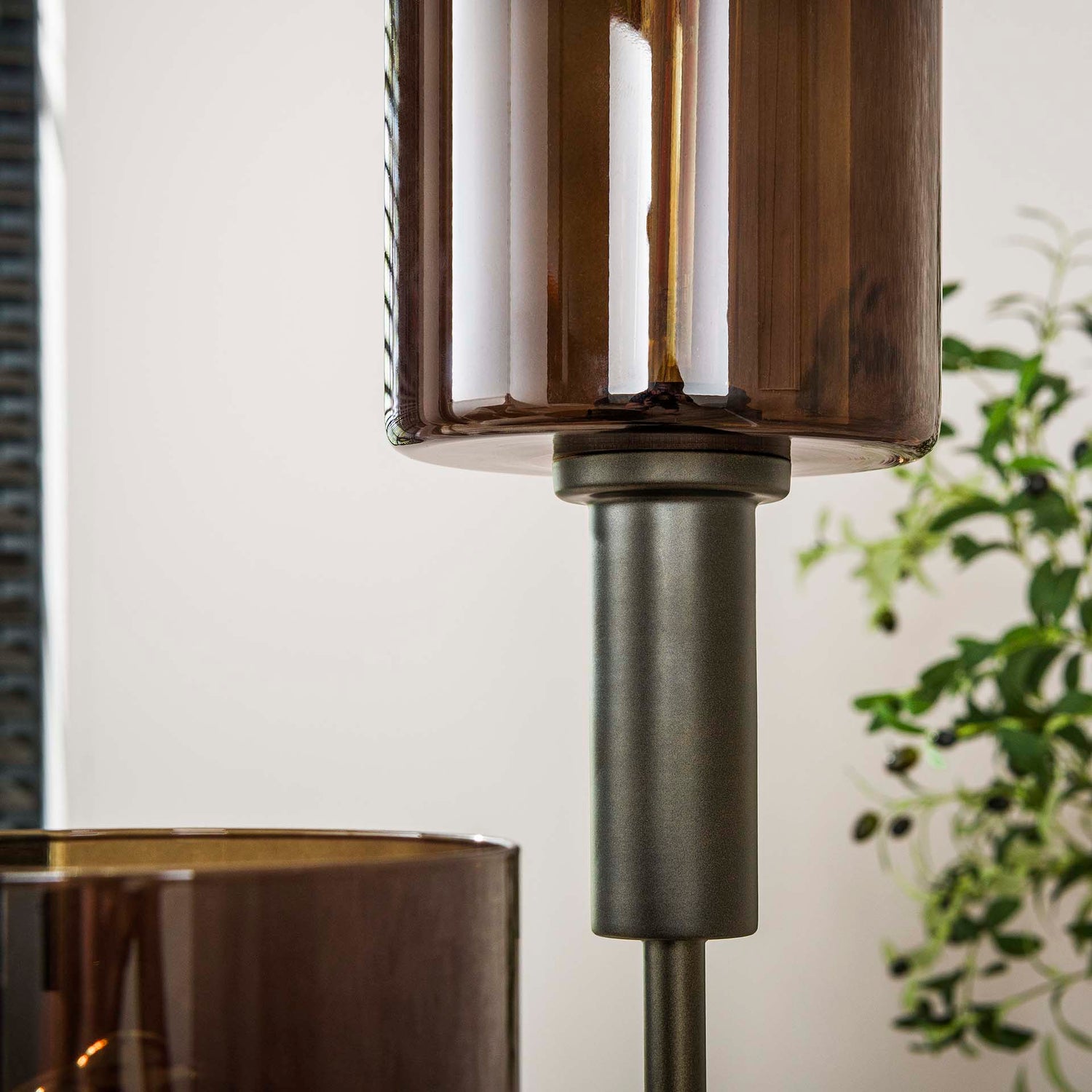 Vloerlamp Sepiora getrapt met 3 lampen - 33x33x165 cm - Sienna Bruin