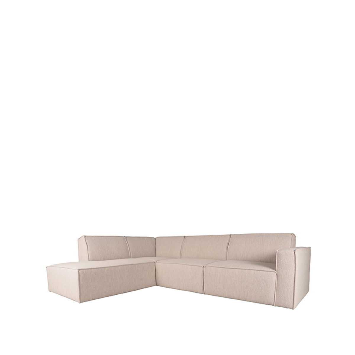 LABEL51 Bank Kay - Naturel - Boucle - Ottomane + 2,5-Zits