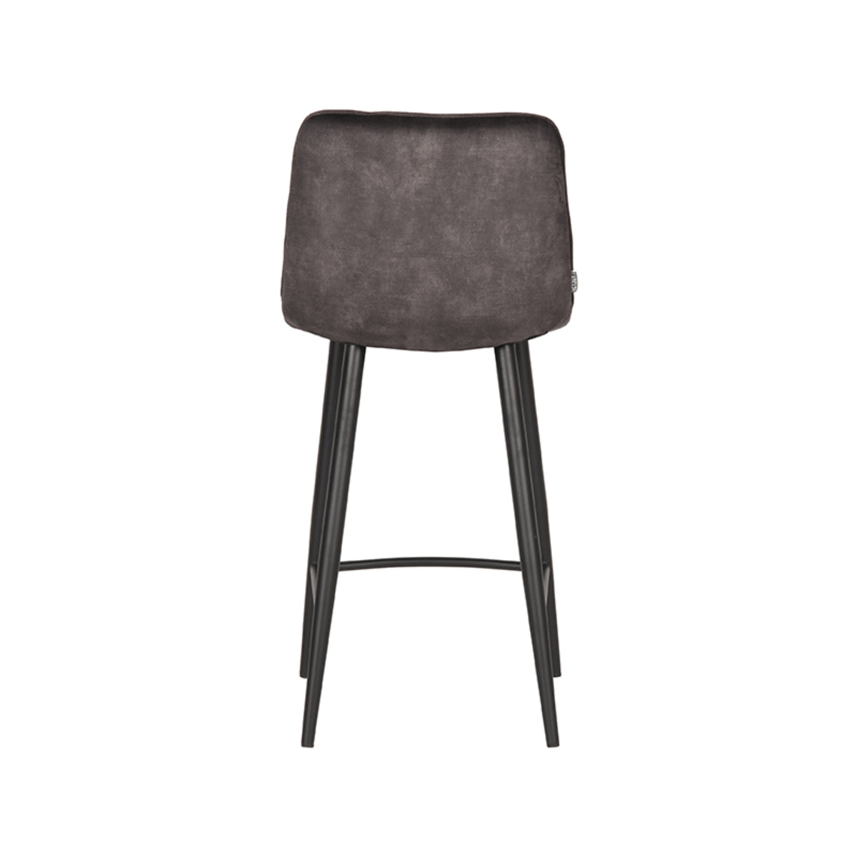 LABEL51 Barkruk Jelt - Antraciet - Velours - Zithoogte 65