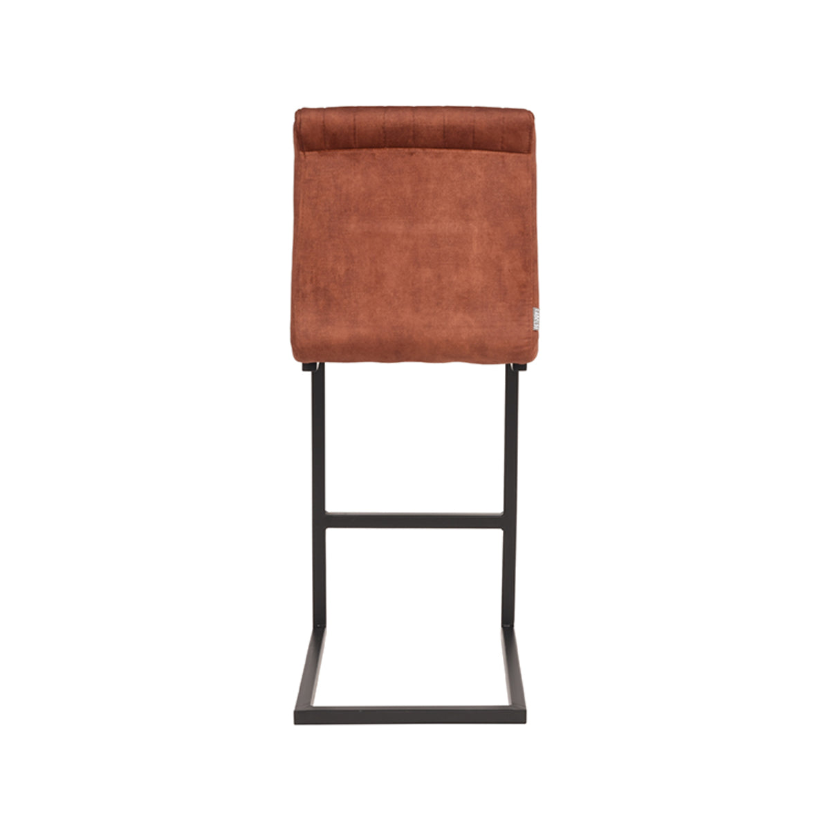 LABEL51 Barkruk Milo - Roest - Velours - Zithoogte 65