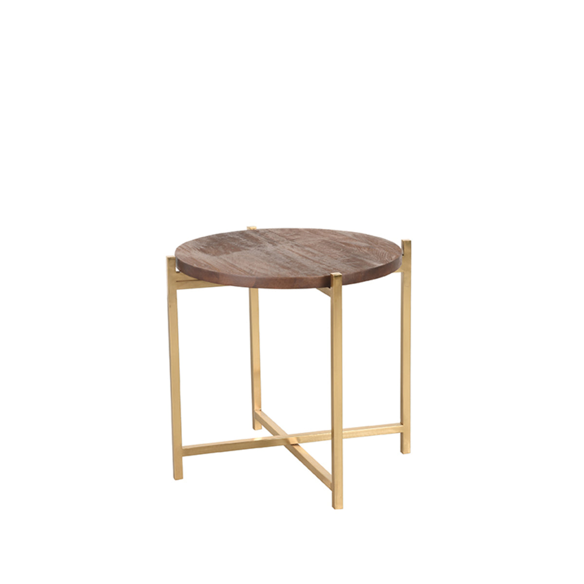 LABEL51 Bijzettafel Dox - Espresso - Mangohout