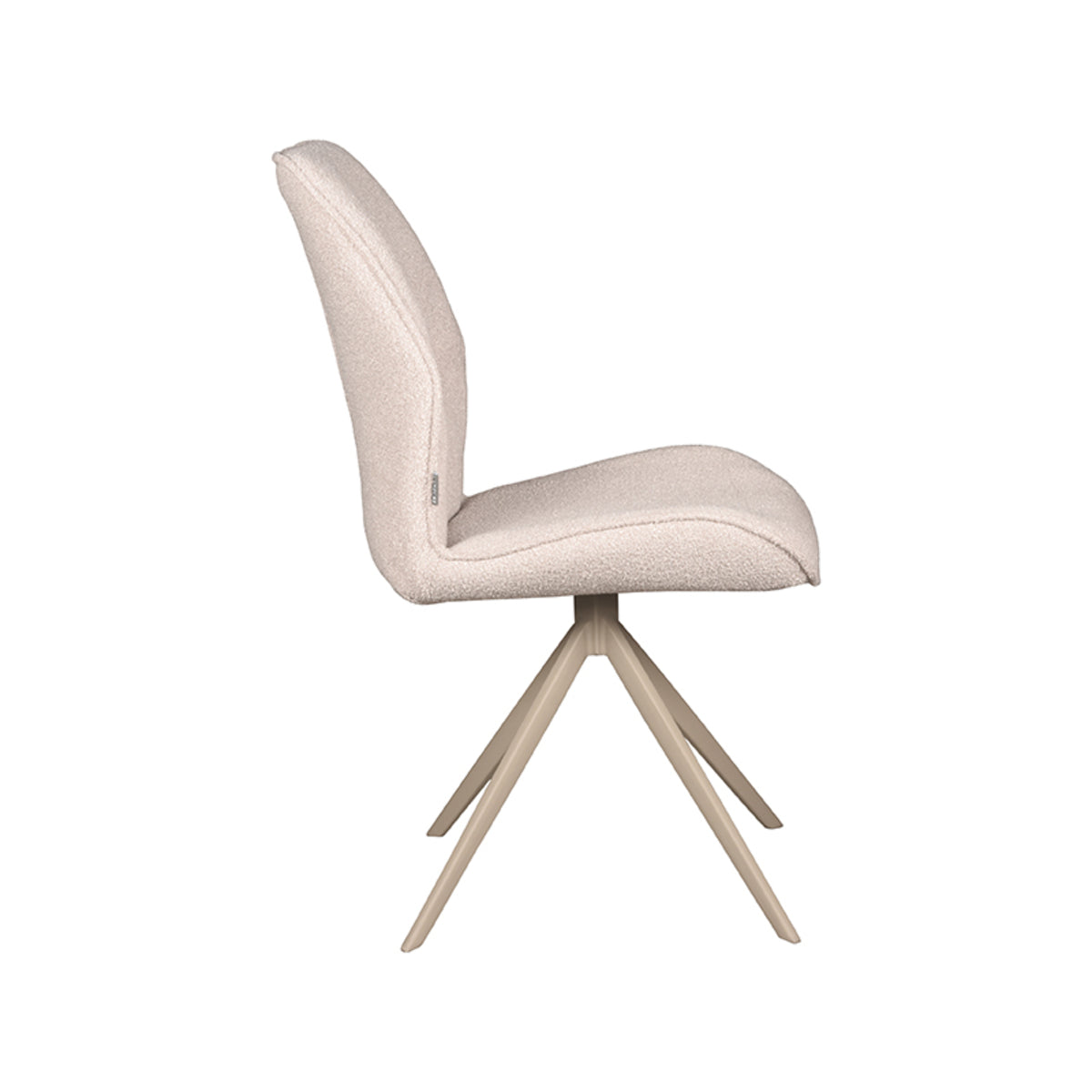 LABEL51 Eetkamerstoel Comfy - Naturel - Boucle