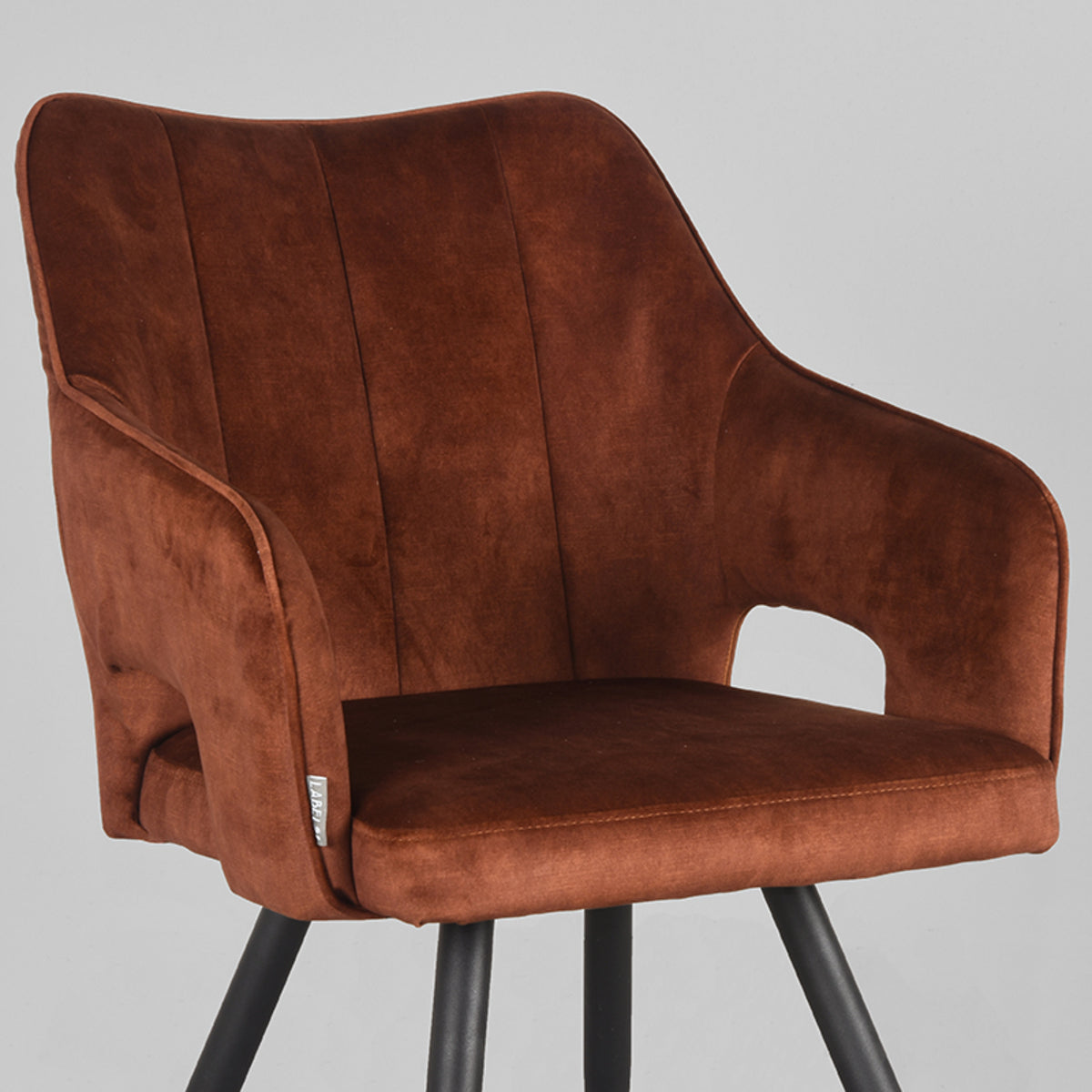 Eetkamerstoel Noud - Rust - Velours