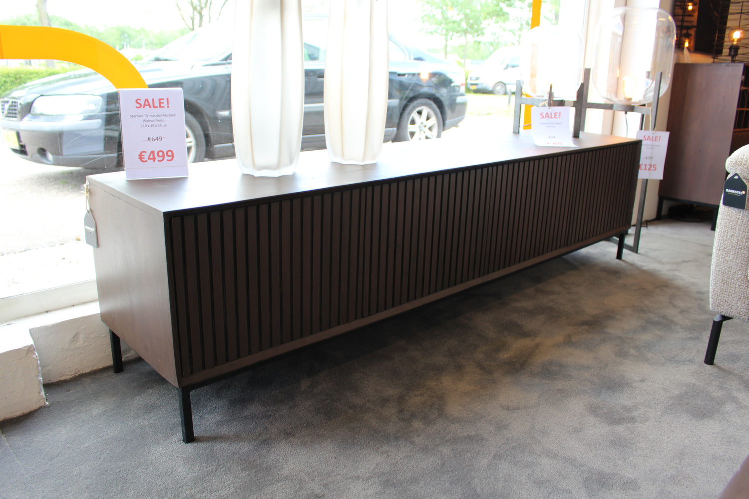 TV-meubel Madison Walnut 210cm