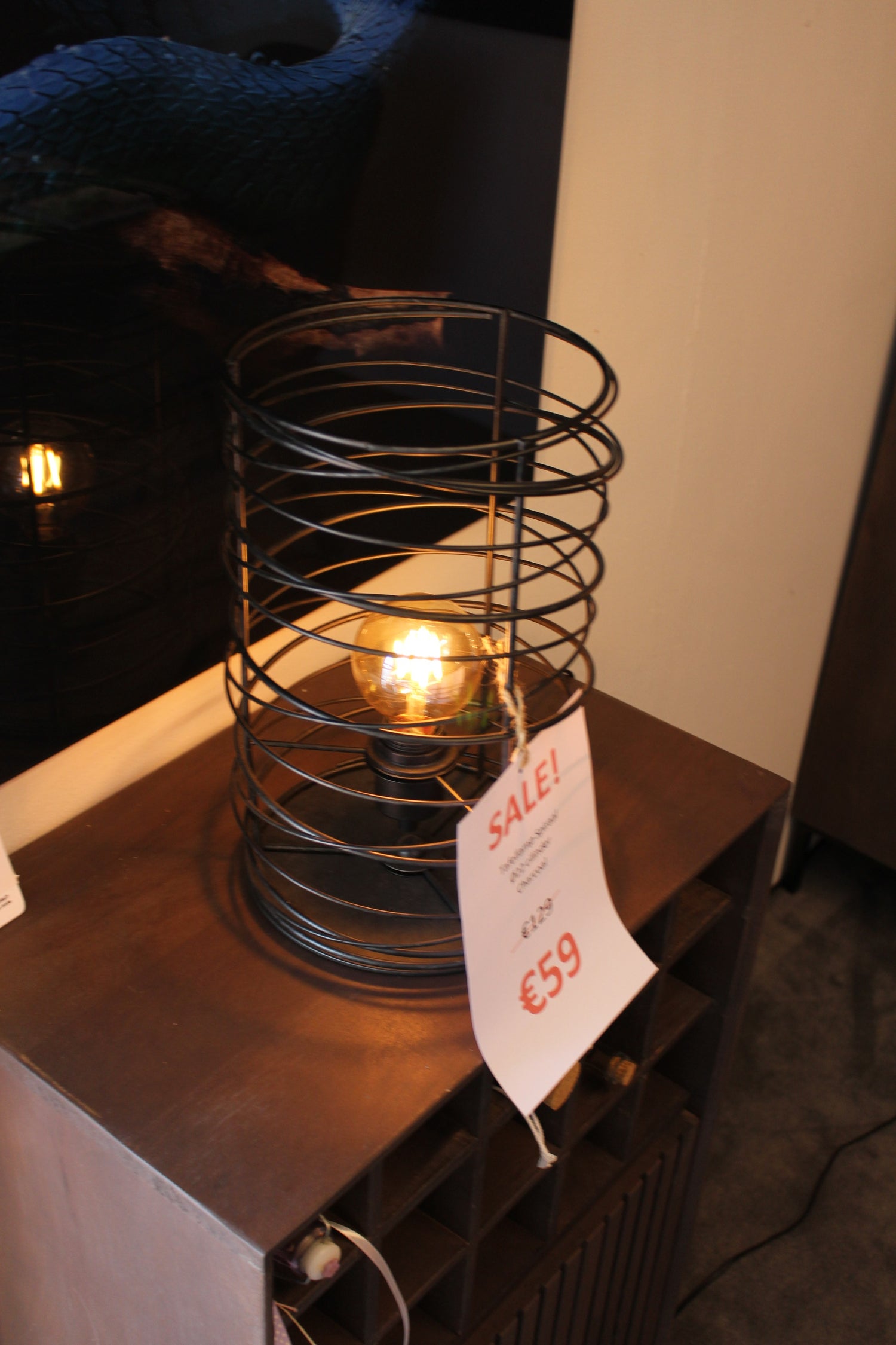 Tafellamp Spiraal Ø22 Cilinder - Charcoal