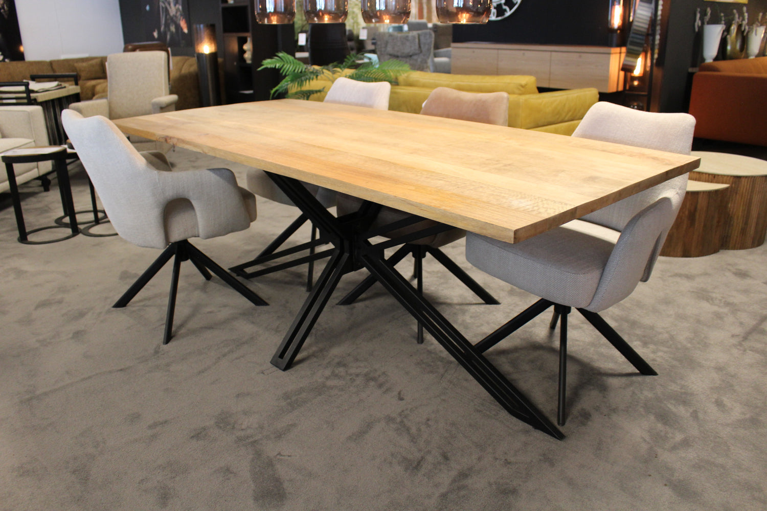 Eettafel Benson - Mangohout - 200x90cm