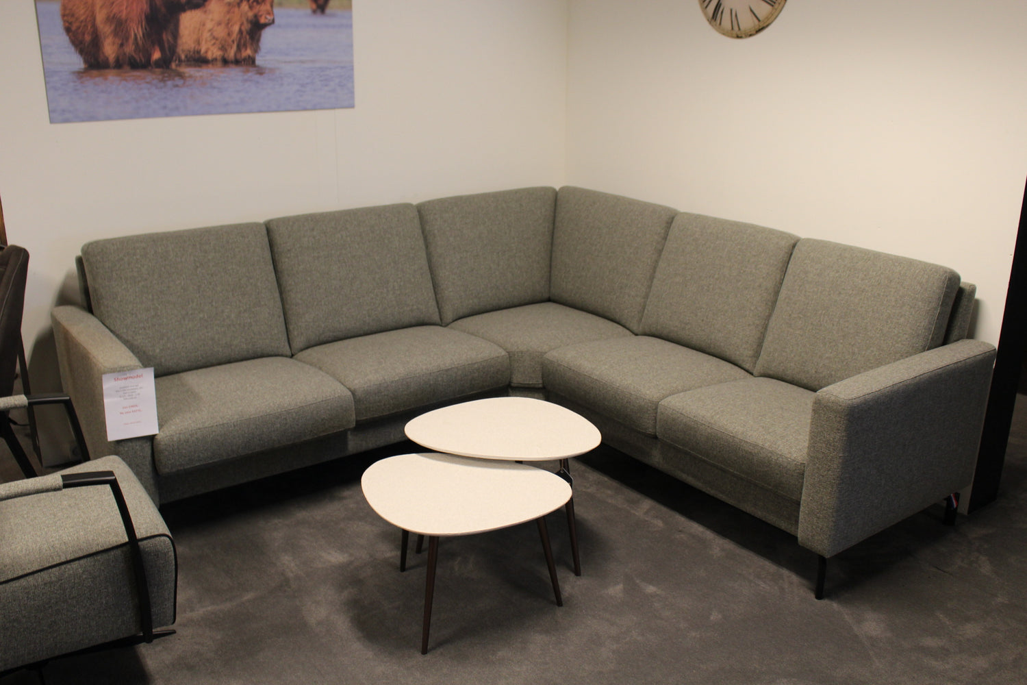 Hoekbank Smaragd - Vibe Eucalyptus 192 - 239x224 cm