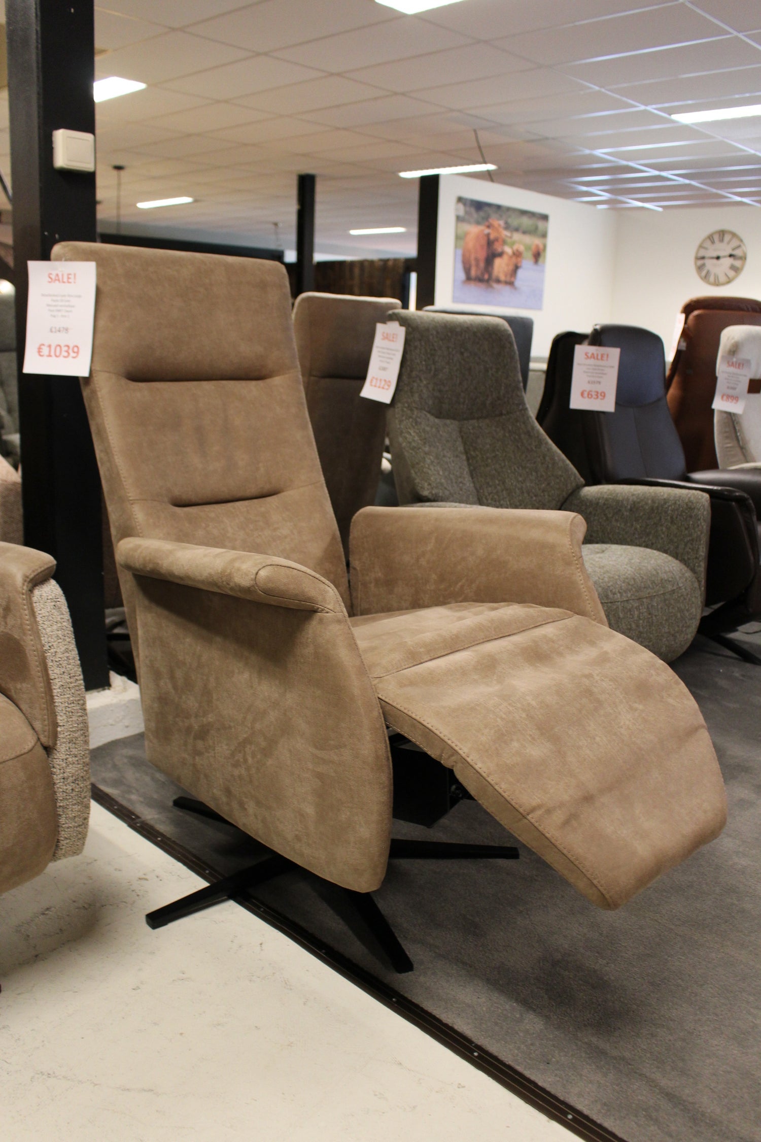 Relaxfauteuil Lyon Xtra-Large - Bull 10 Liver - Manueel verstelbaar