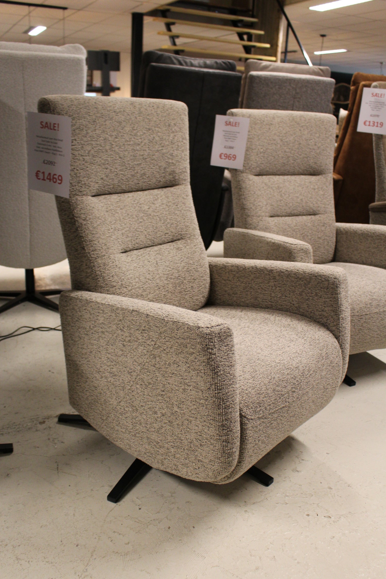 Relaxfauteuil Lyon Xtra-Small - Gobi 3a Liver - Elektrisch verstelbaar