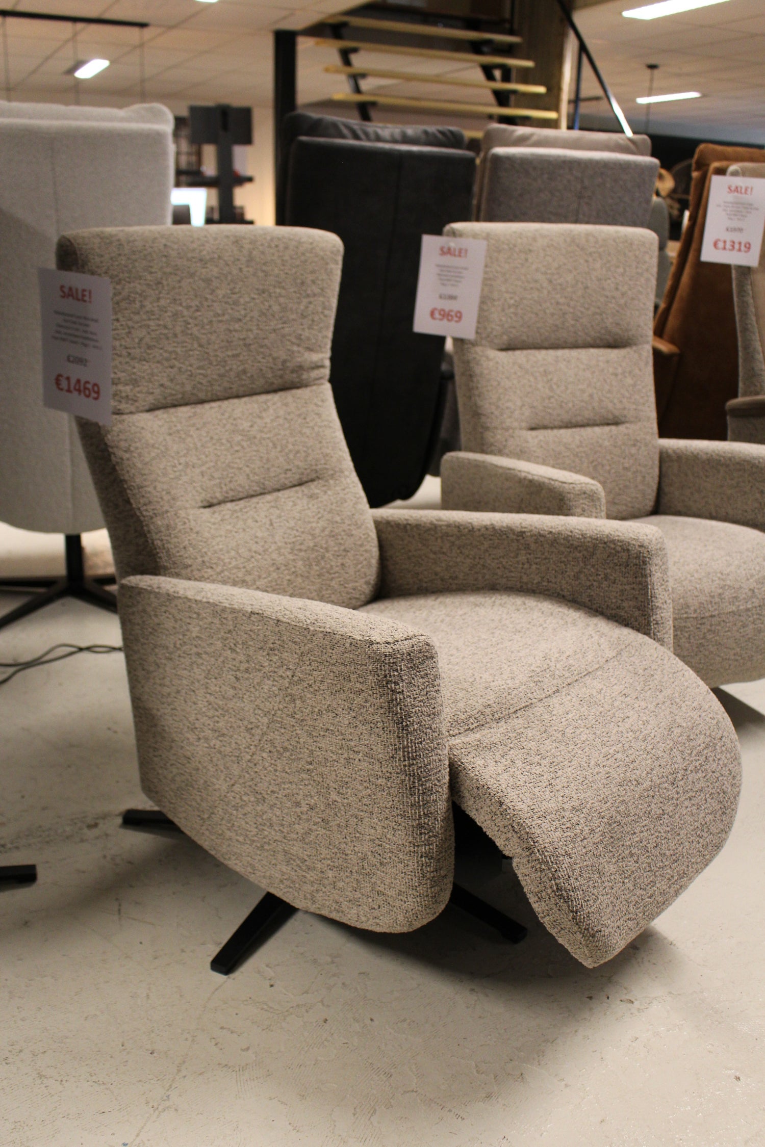 Relaxfauteuil Lyon Xtra-Small - Gobi 3a Liver - Elektrisch verstelbaar