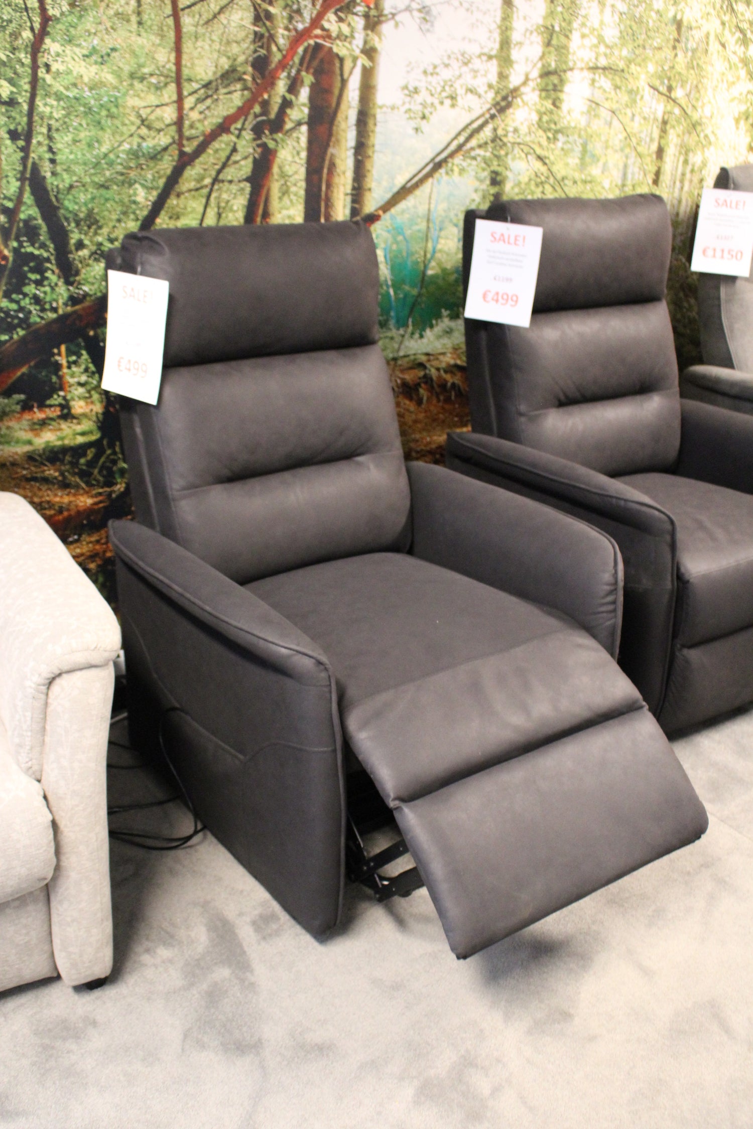 Sta-op fauteuil Amsweer - Elektrisch - Cowboy antraciet