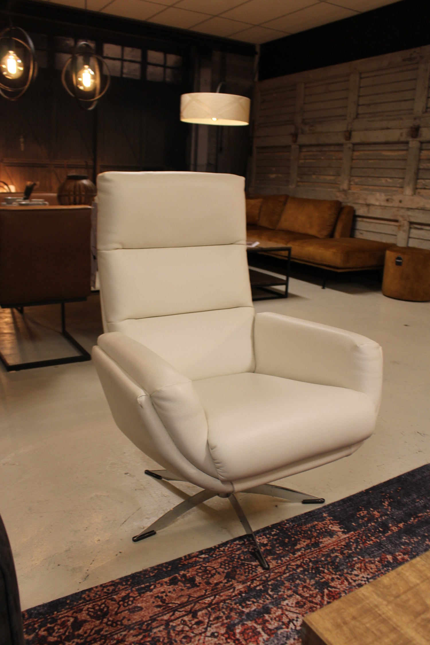 Hjort Knudsen Fauteuil 1440 - Leer Wit