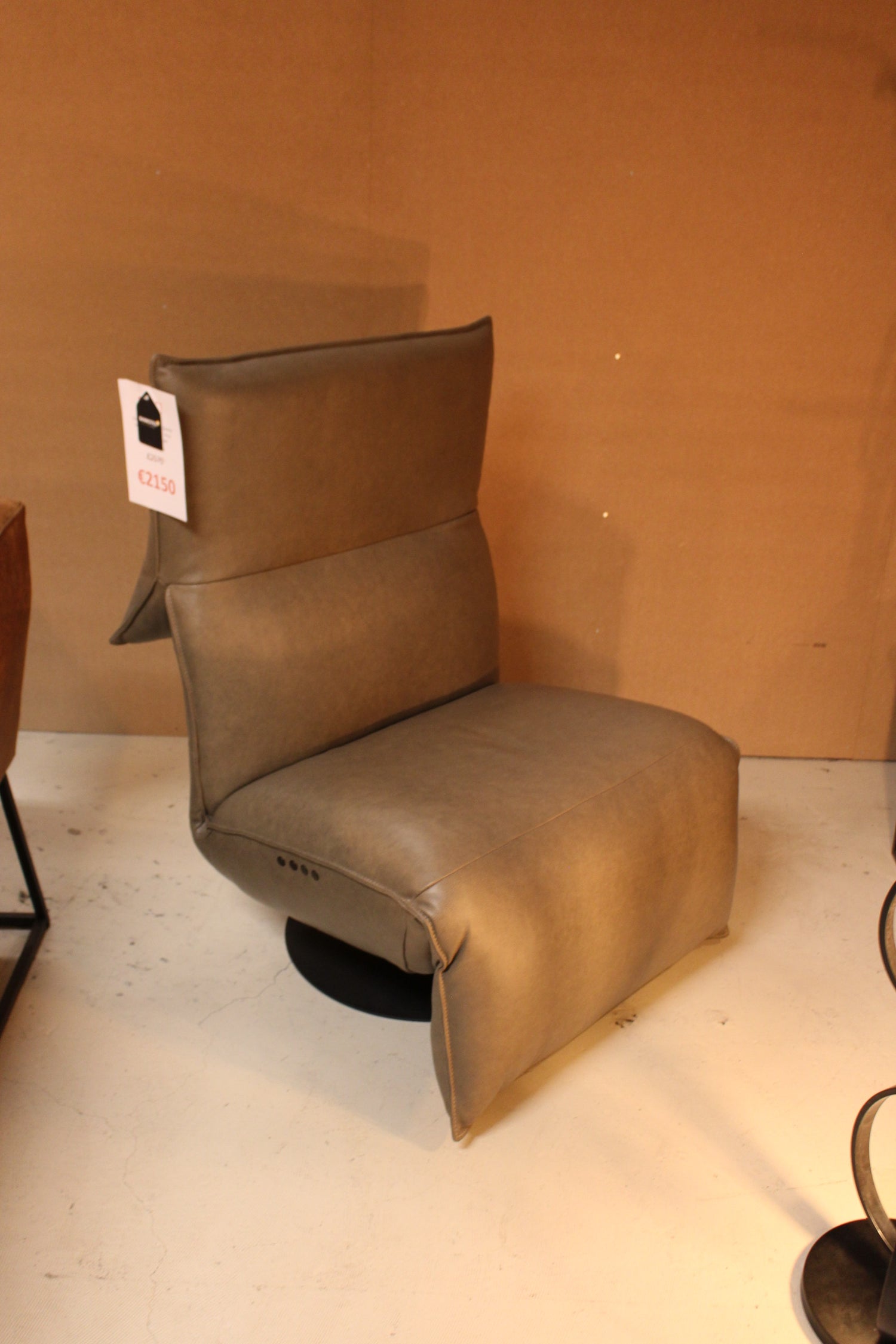 Chill-Line Relaxfauteuil Sascha - Duomotor elek. - Rebound leder Taupe