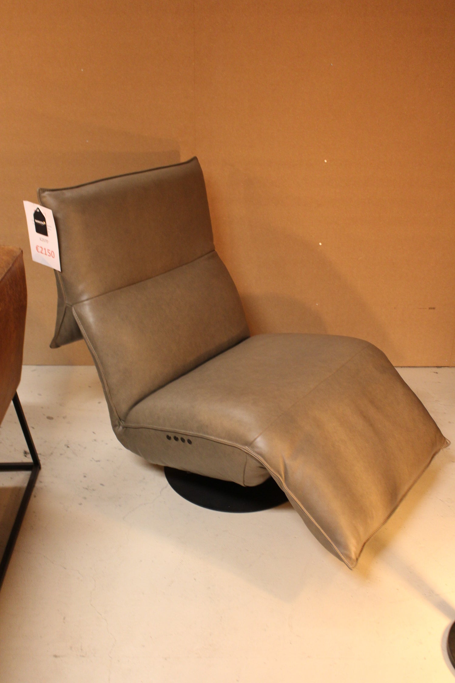 Chill-Line Relaxfauteuil Sascha - Duomotor elek. - Rebound leder Taupe