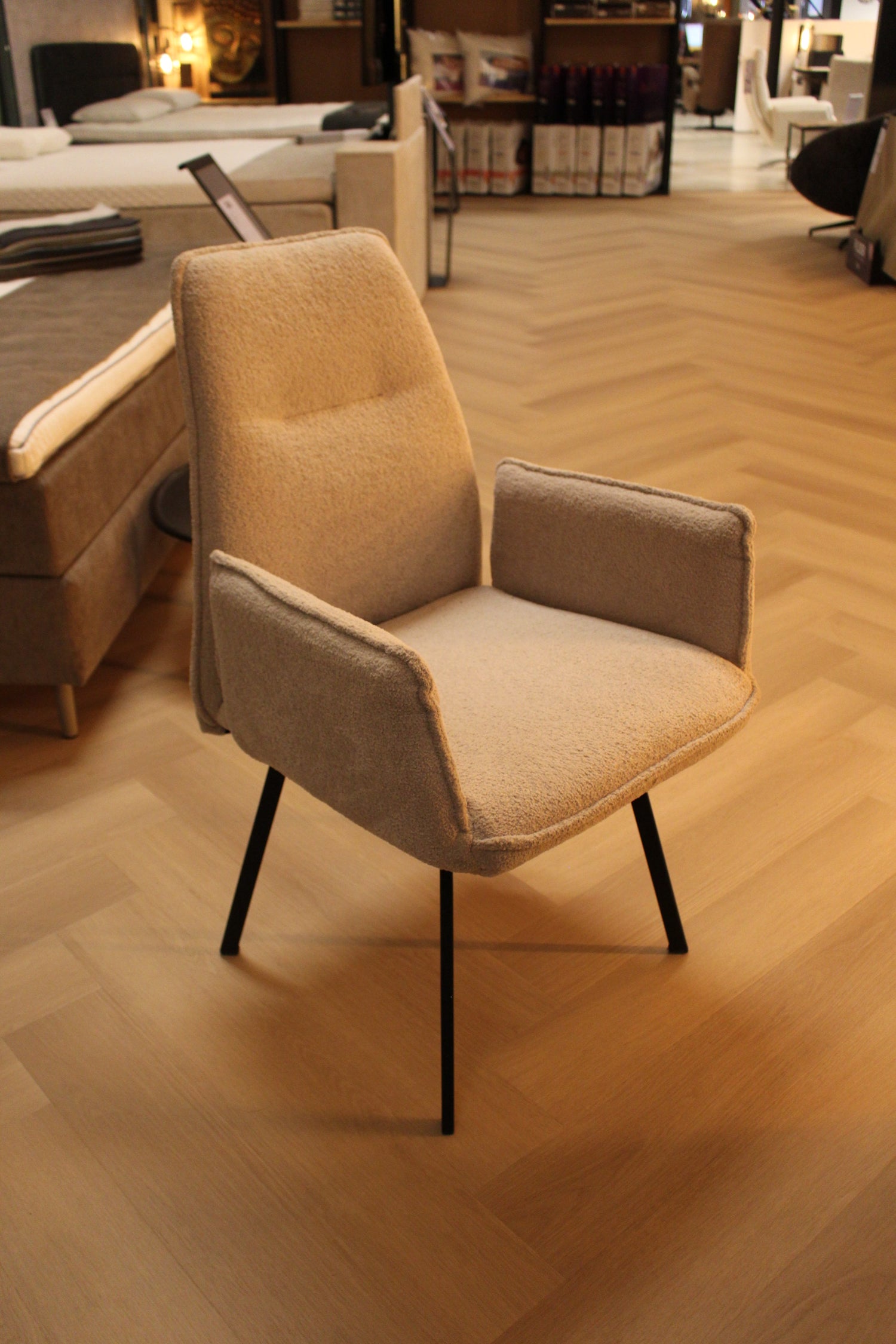 Hjort Knudsen Eetkamerstoel 9082 - Set van 6 - Boogie Clay - Verstelbare rug