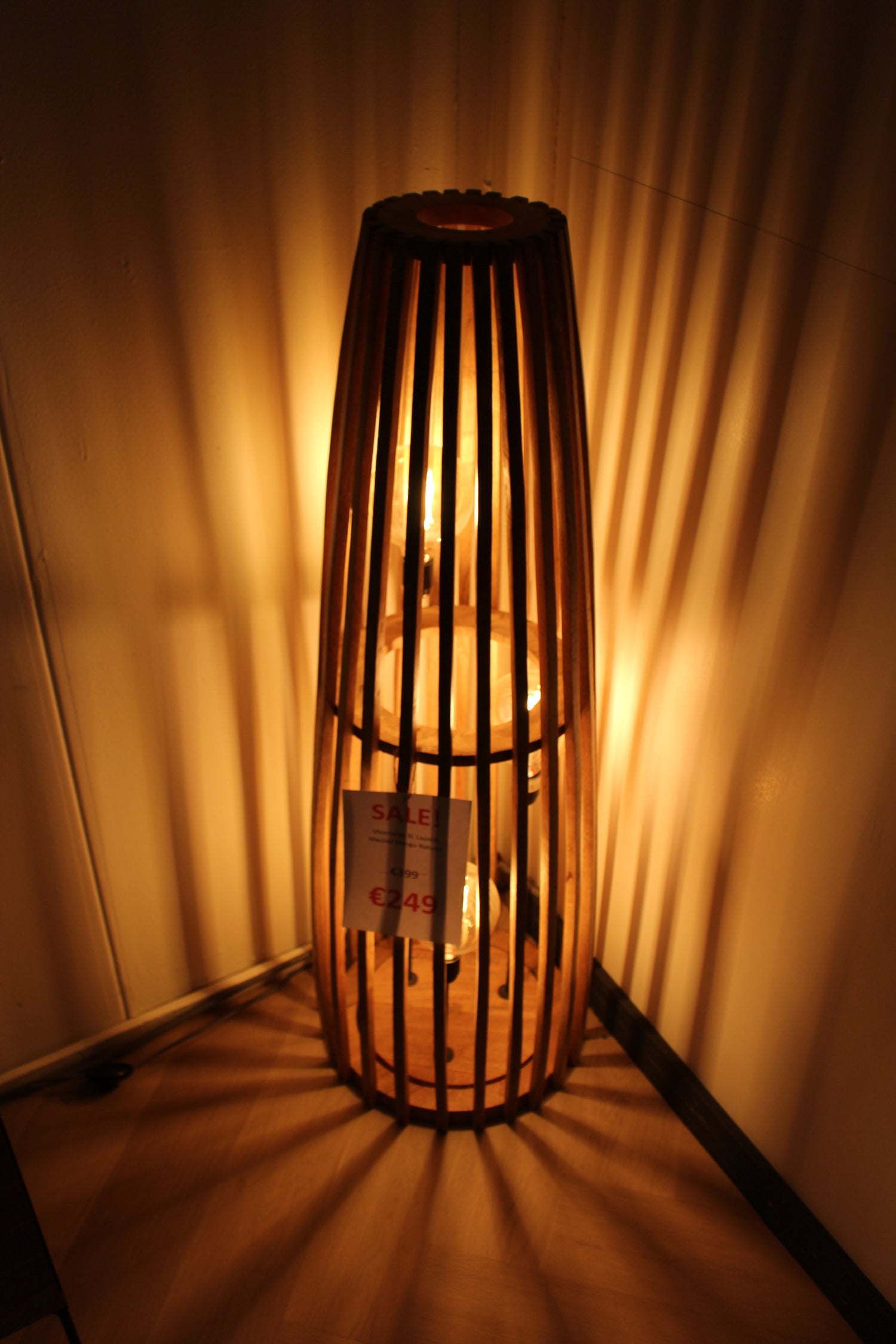 Vloerlamp 3L Launch - Massief Mango Naturel