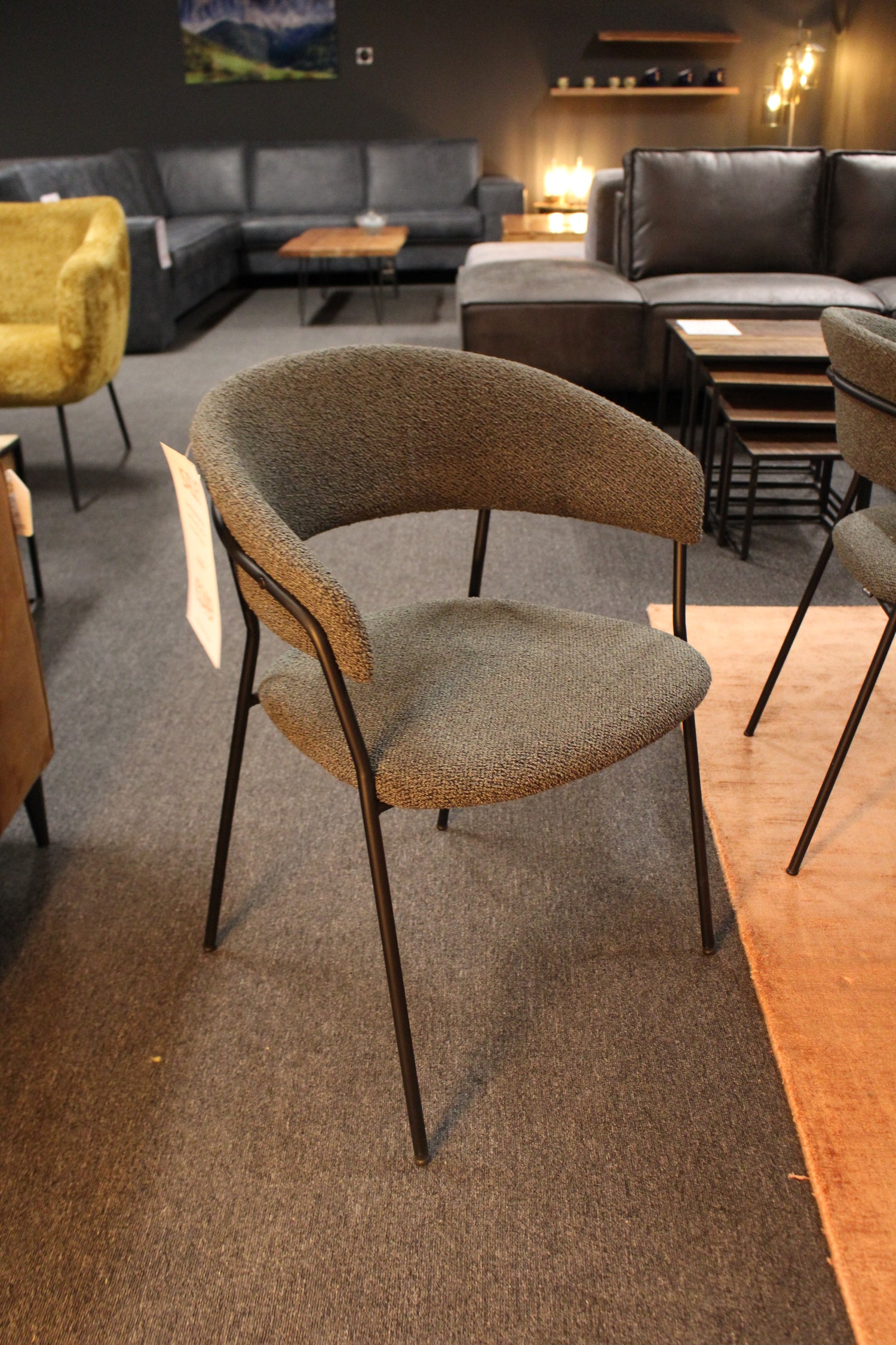 Dyyk Eetkamerstoel Jon - Cosmo Olive 751 - Set van 6