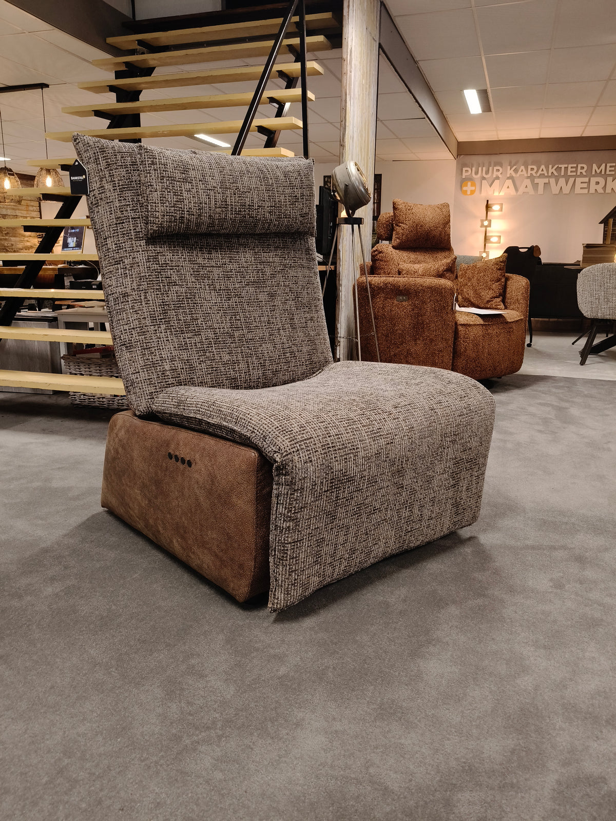 Chill-Line Relaxfauteuil Prisma - Sahara Tabacco / Coco - Duo-motor elektrisch