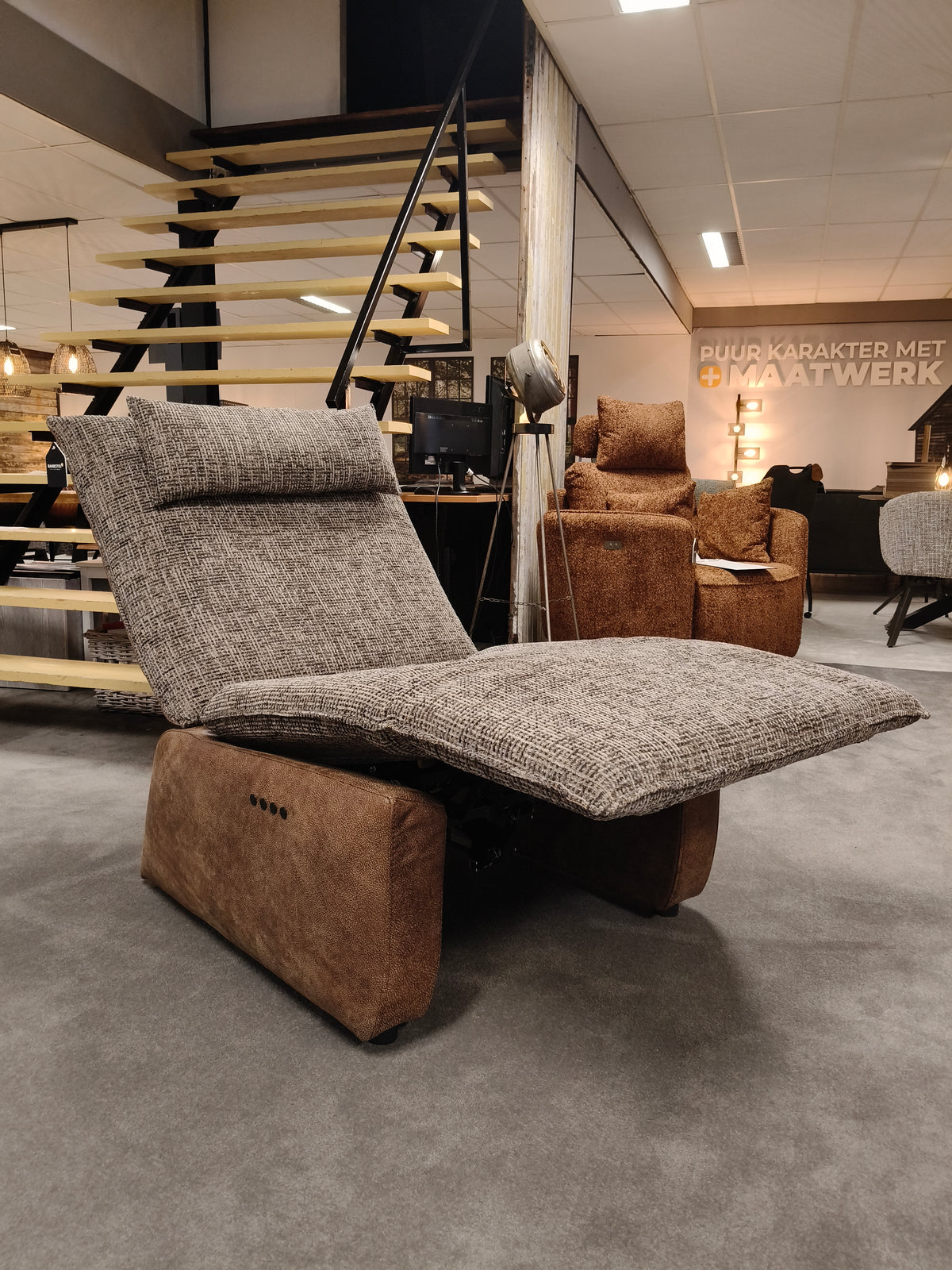 Chill-Line Relaxfauteuil Prisma - Sahara Tabacco / Coco - Duo-motor elektrisch