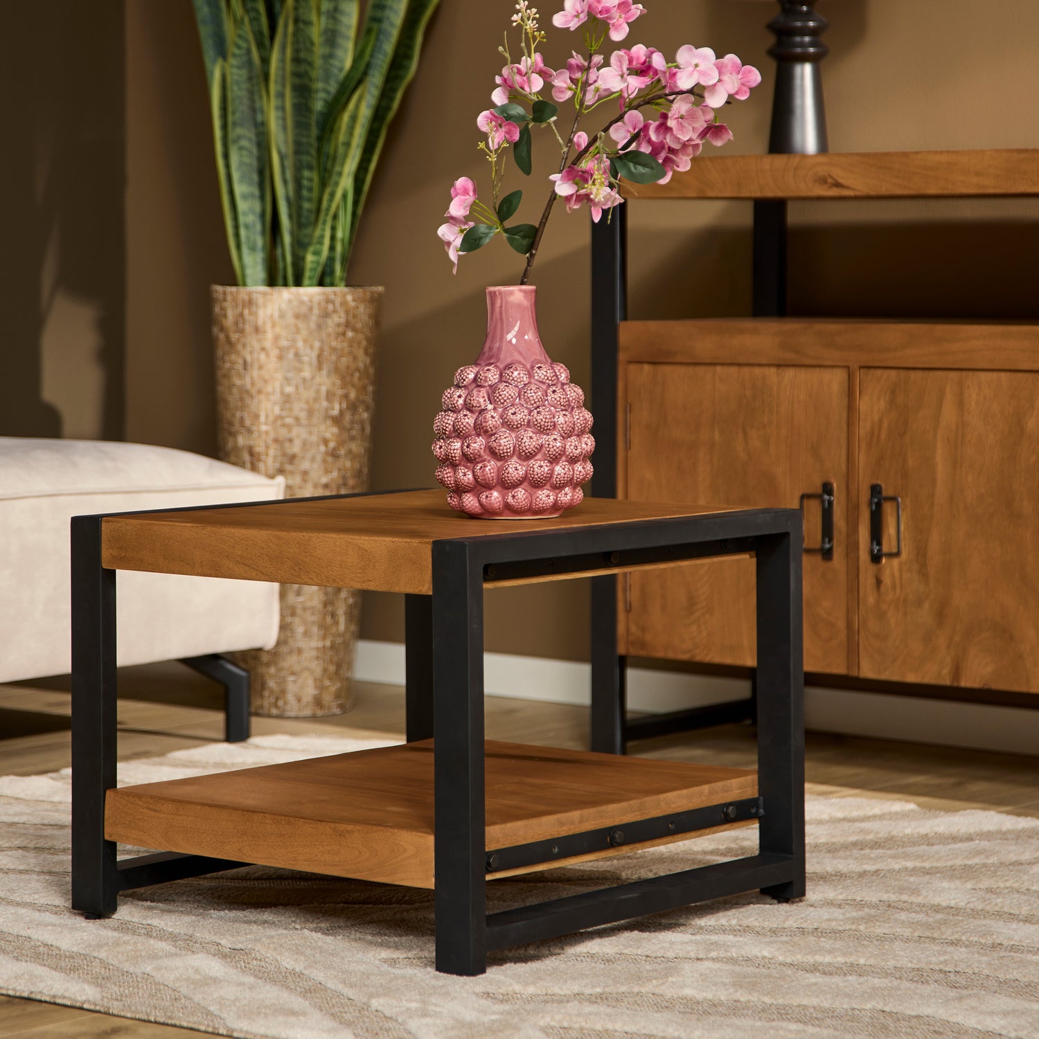 Bijzettafel Boaz met onderblad | 60 cm